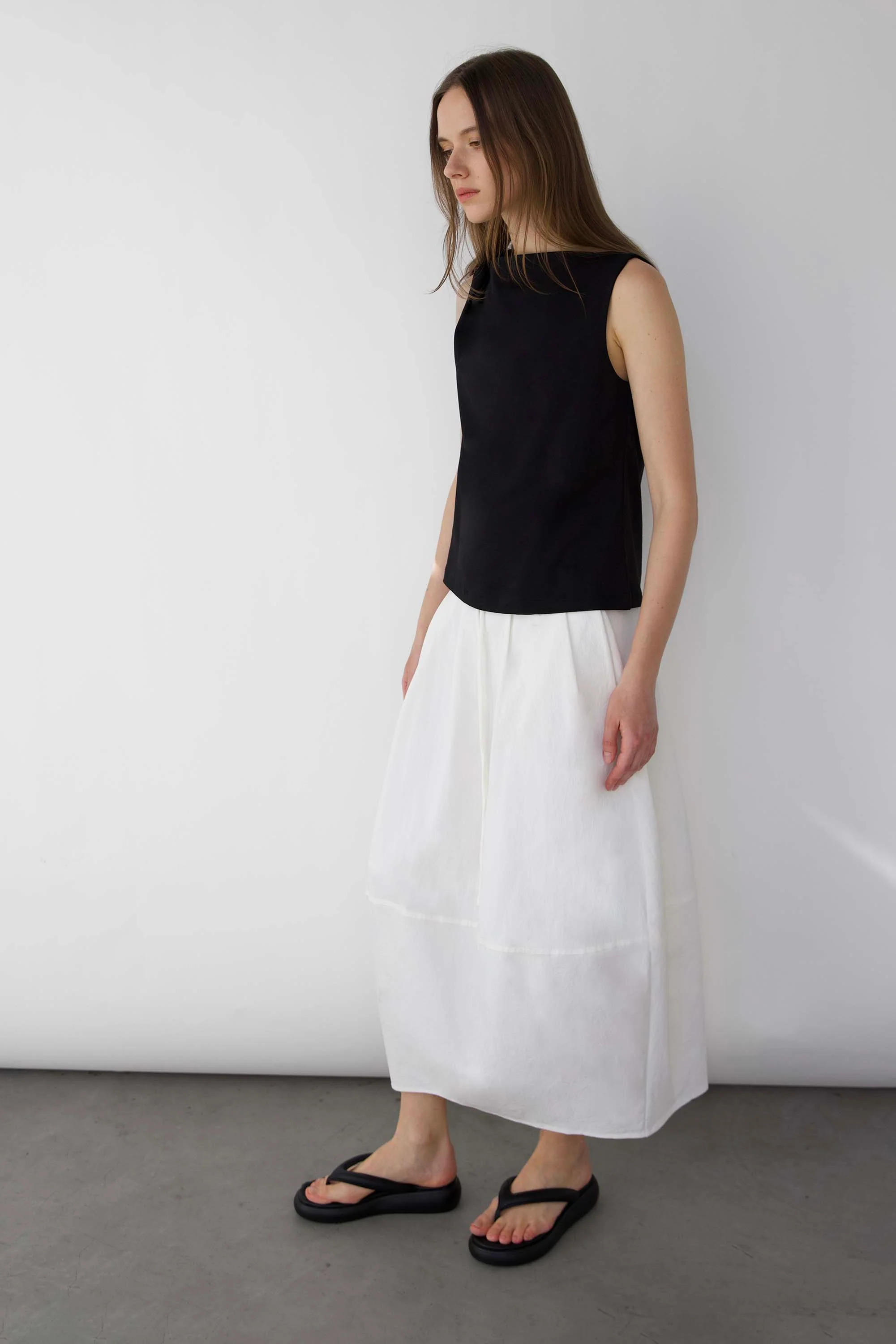 100% COTTON BOAT NECKLINE TANK - Image 3