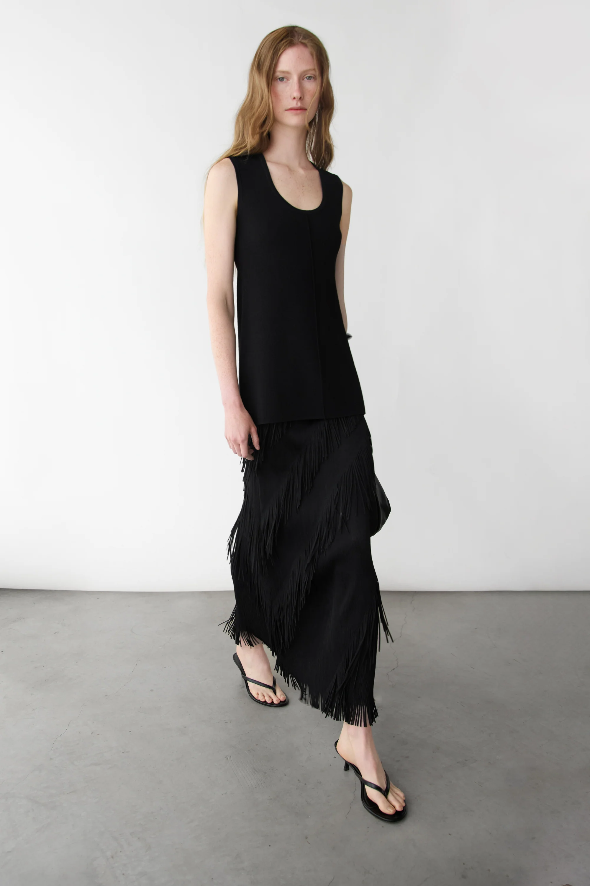 ASYMMETRICAL FRINGE SKIRT - Image 2