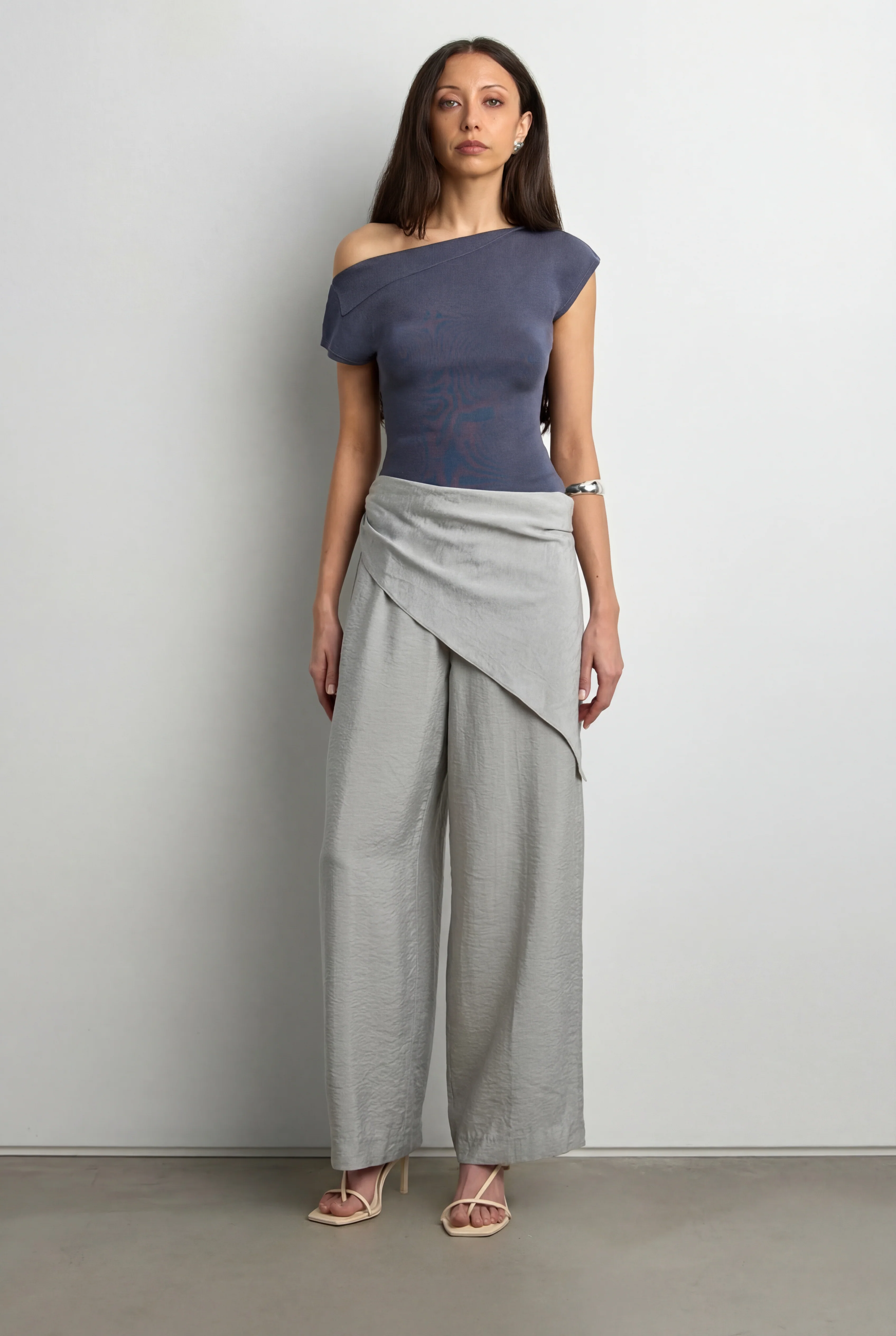 ASYMMETRICAL OFF THE SHOULDER CAP SLEEVE SWEATER - Image 11