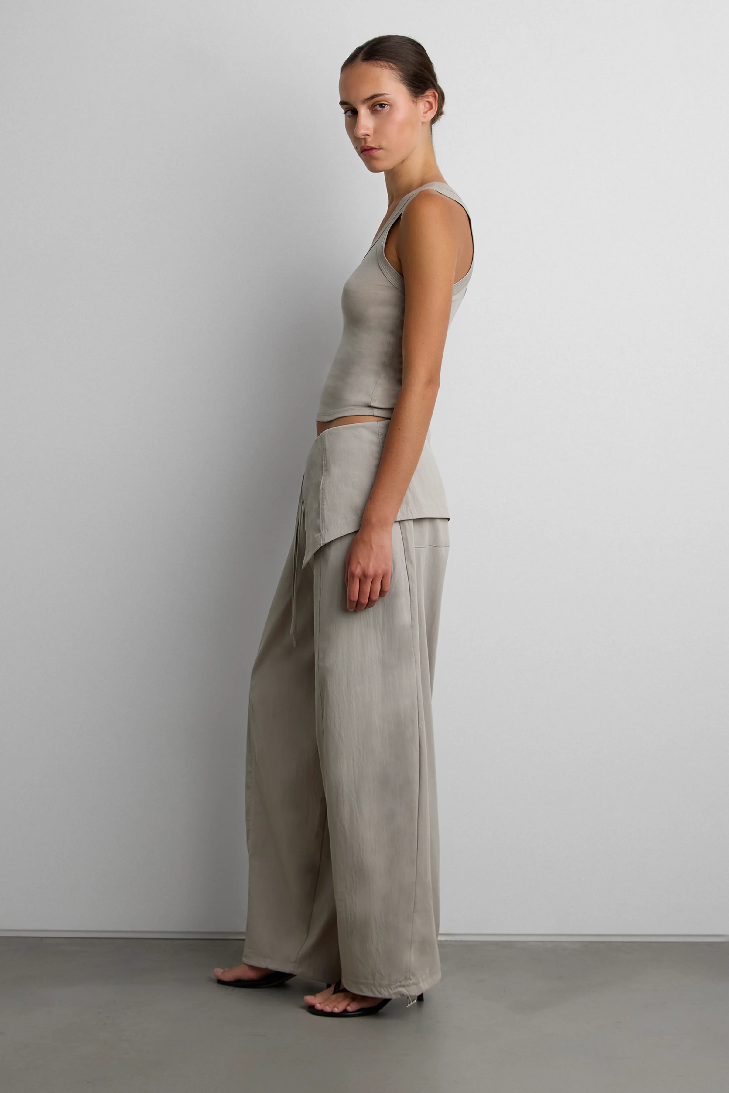 BALLOON PANTS WITH FOLDOVER WAIST - Image 3