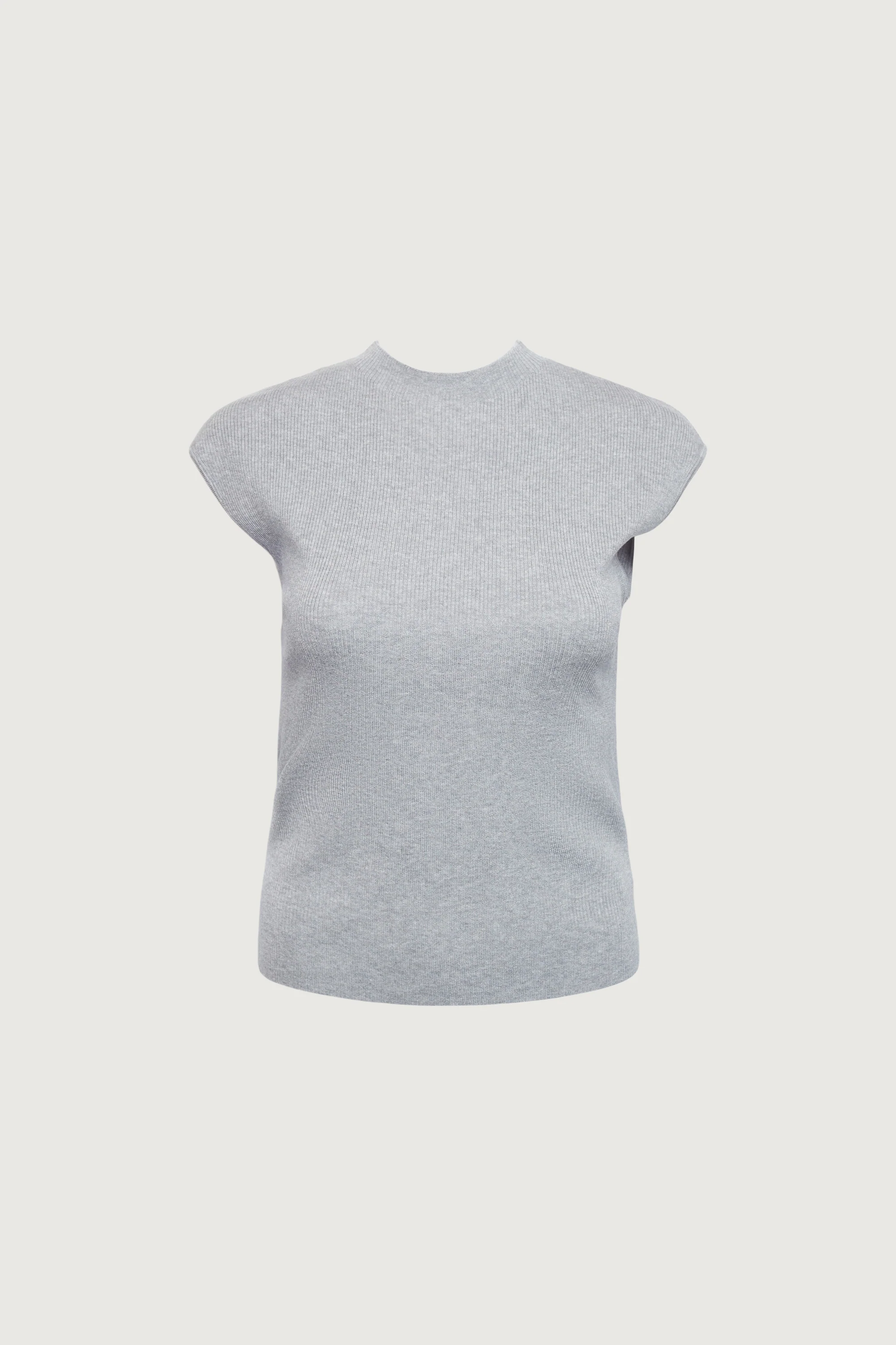 CLASSIC SLEEVELESS KNIT TOP - Image 5