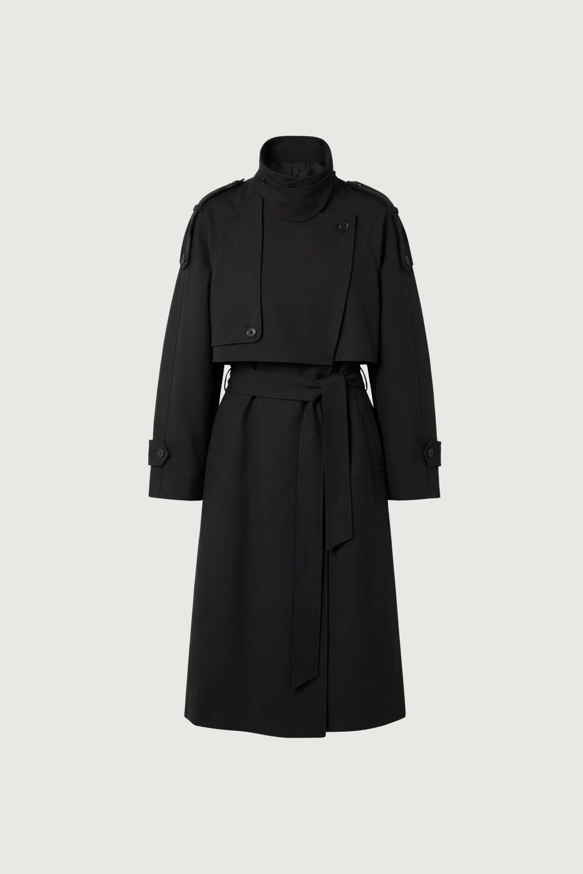 BELTED FUNNEL TRENCH COAT - Image 6