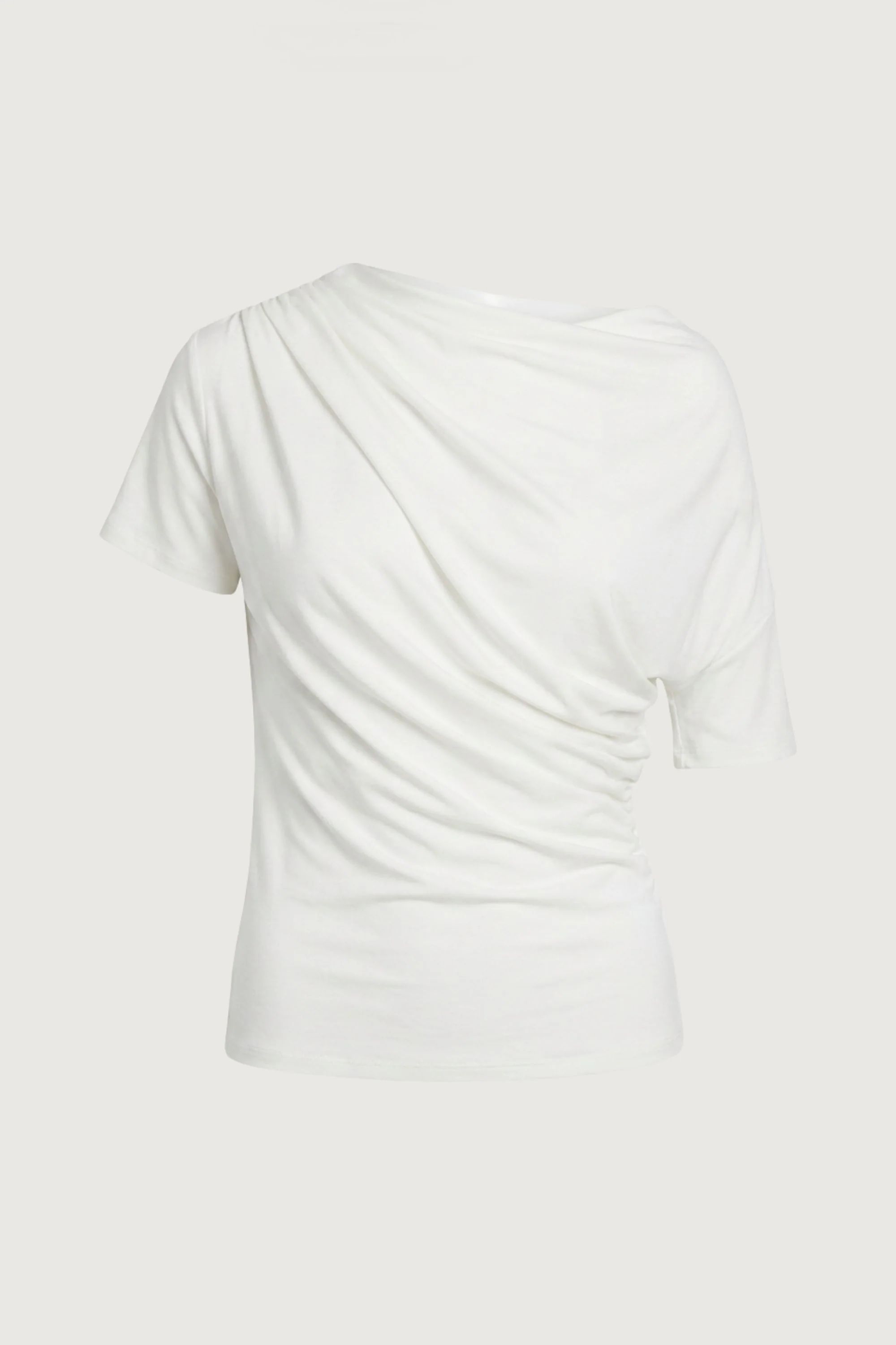 BOAT NECK TOP WITH SHIRRED SIDE DETAIL - Image 8