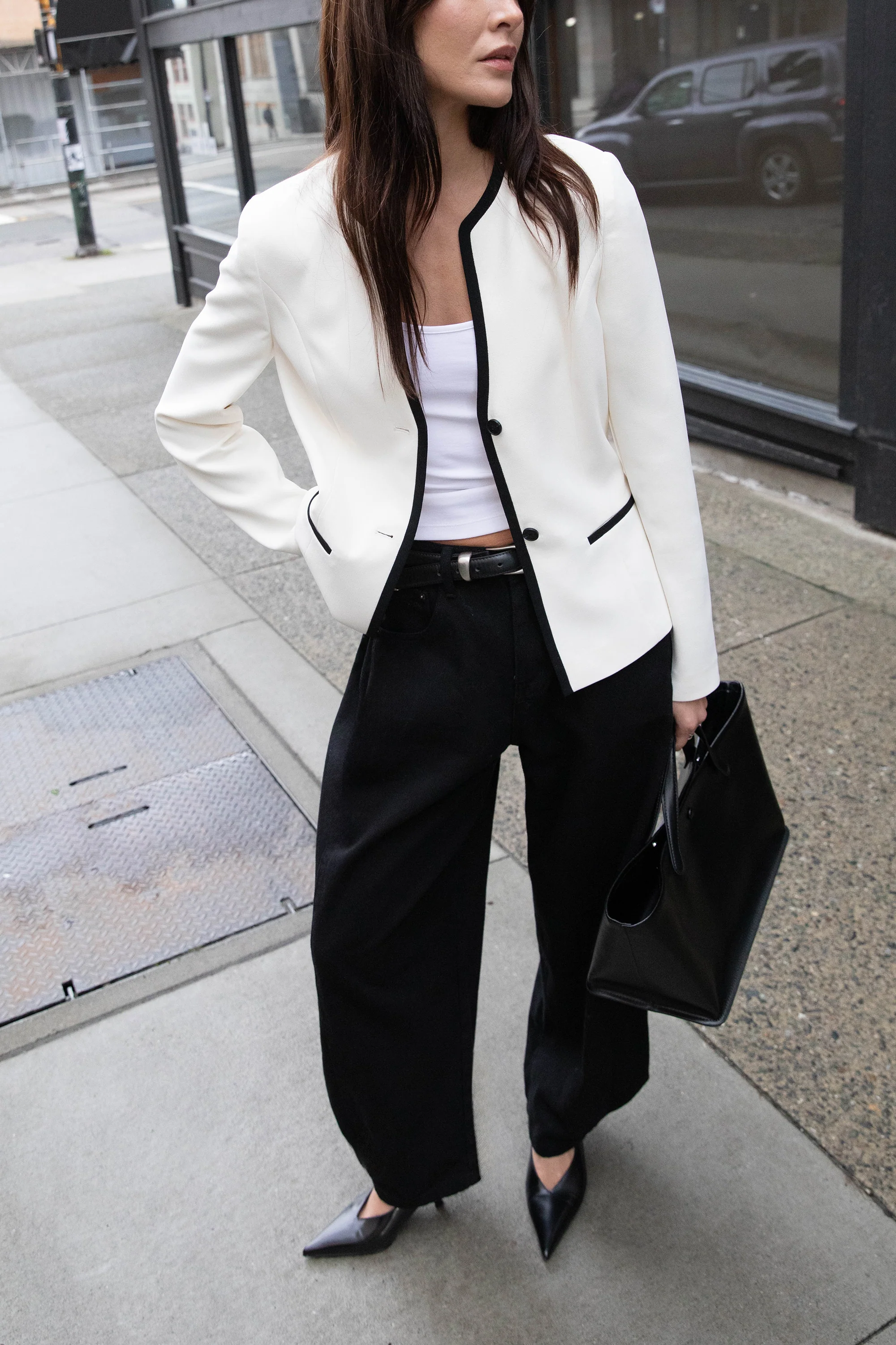 BOTTOM SNAP COTTON TWILL PANTS - Image 7