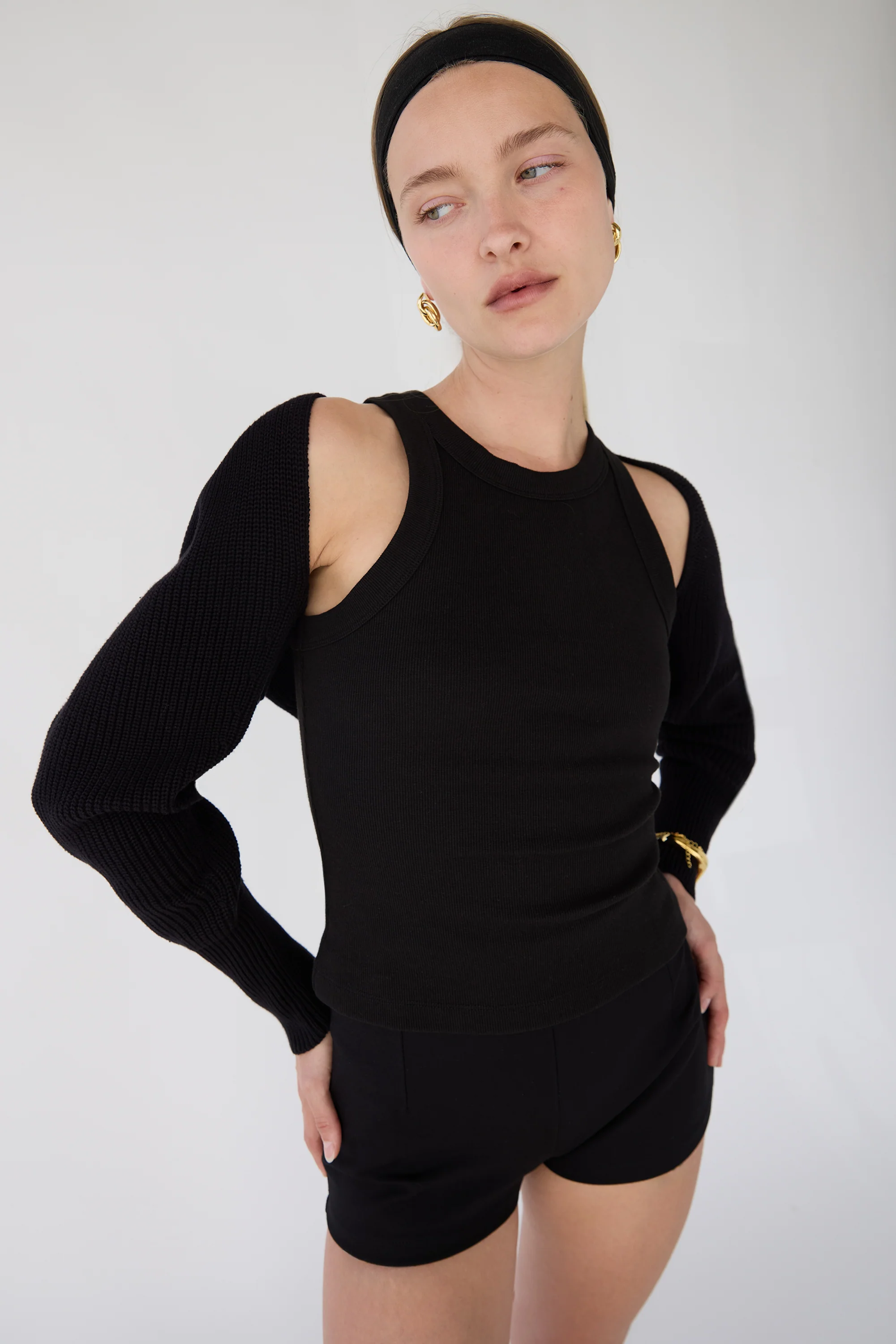 RIBBED HIGH NECK TANK TOP - Image 2