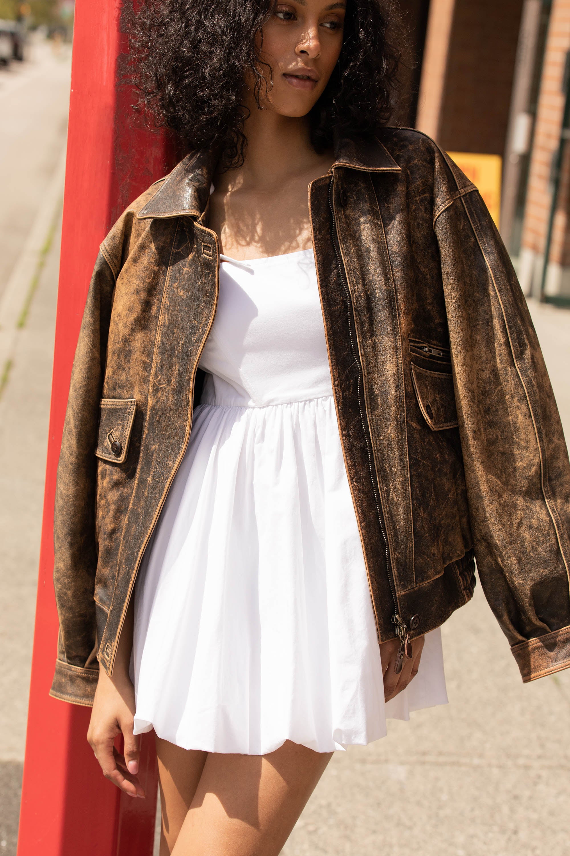 BUBBLE HEM MINI DRESS - Image 10