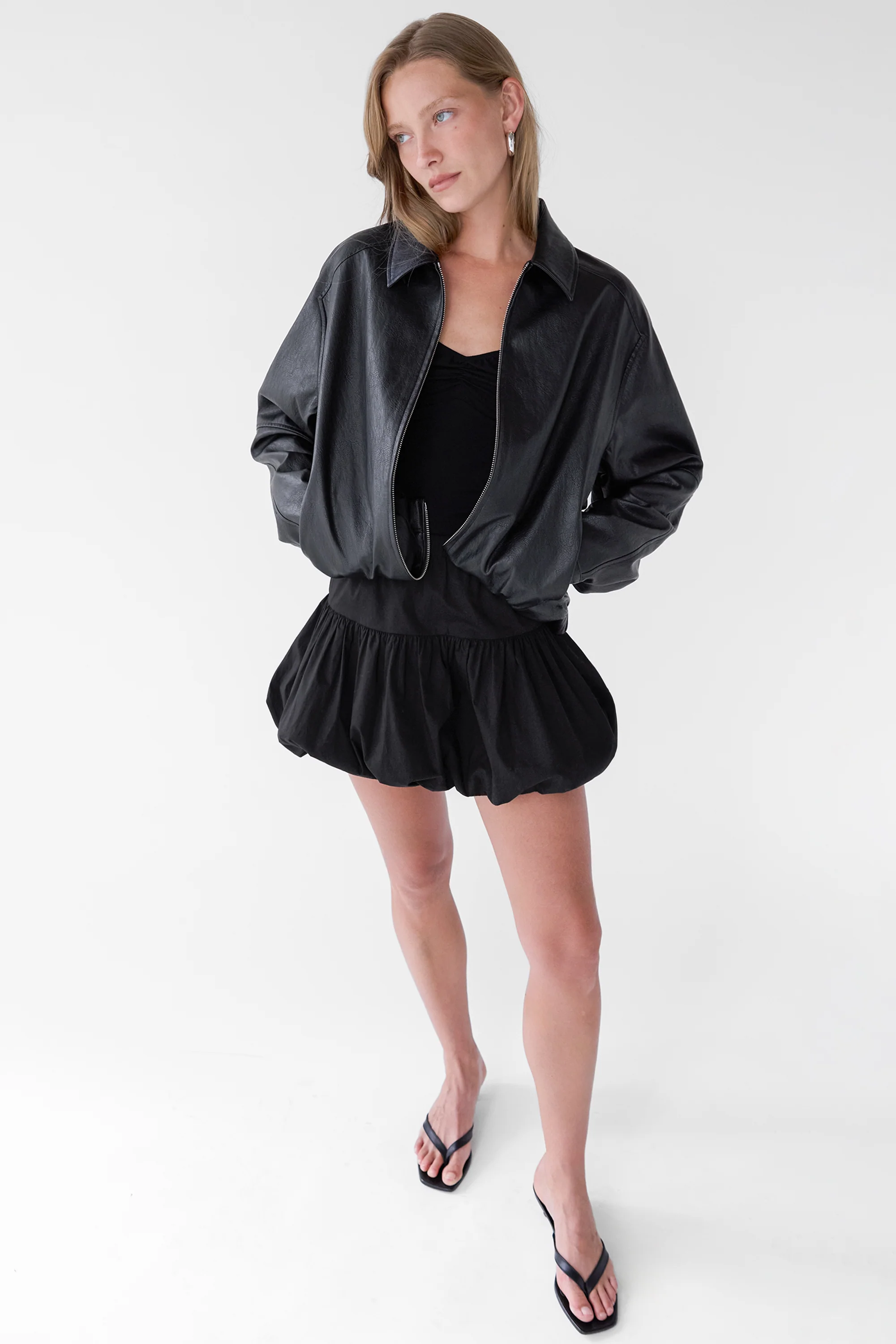 BUBBLE HEM MINI SKIRT - Image 7