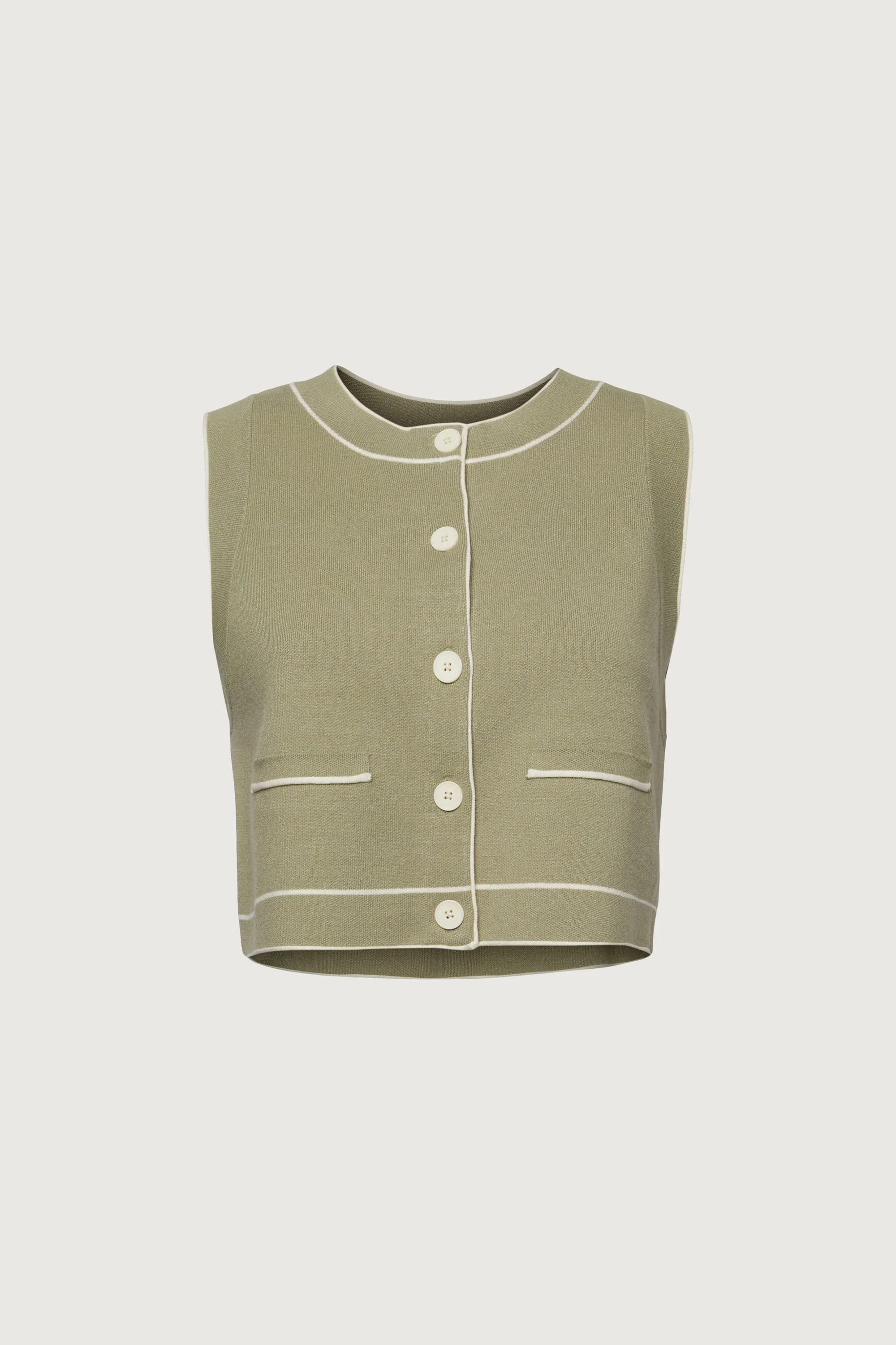 BUTTON UP SWEATER VEST - Image 12