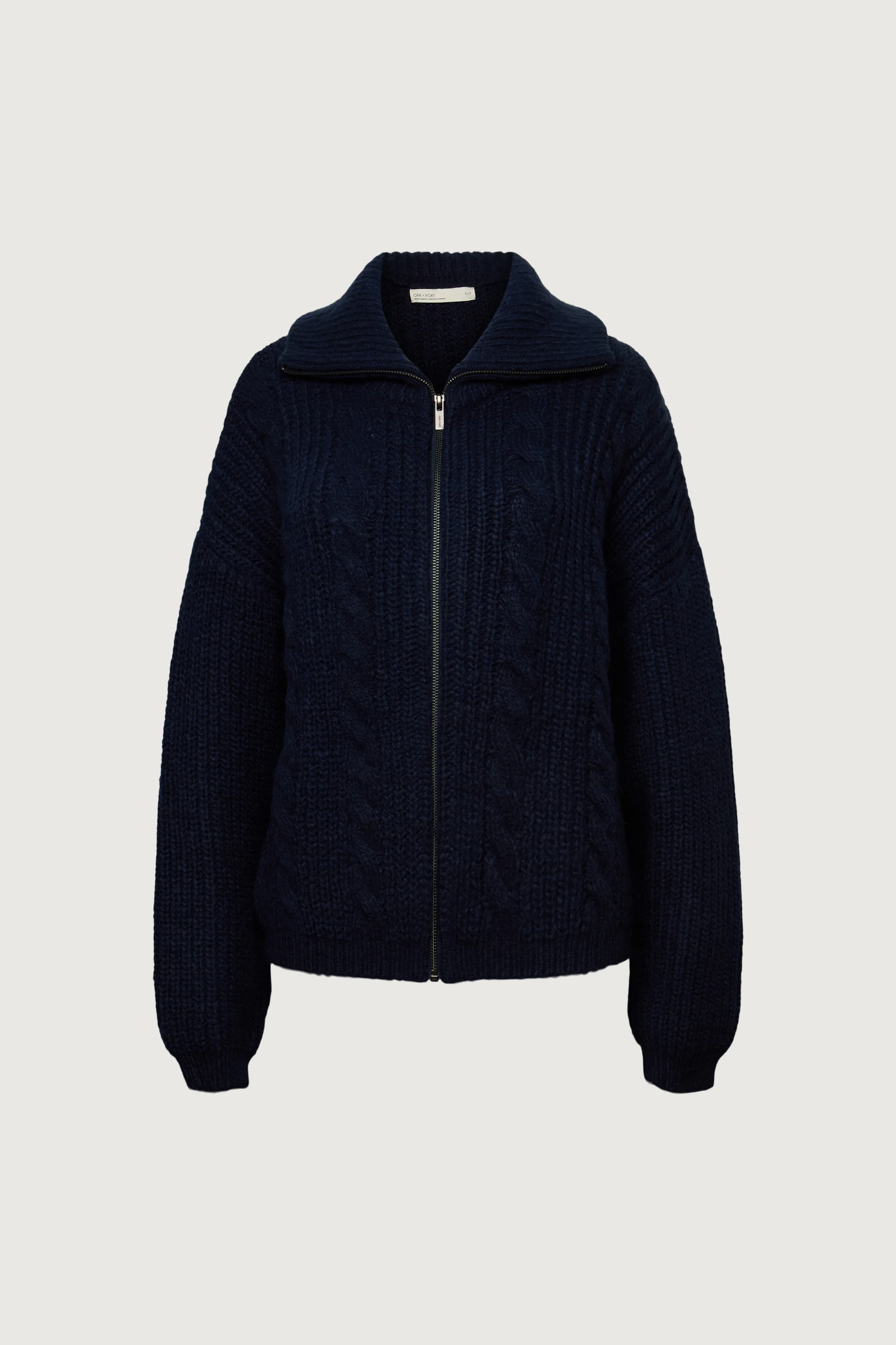 CABLE KNIT COLLARED CARDIGAN - Image 12