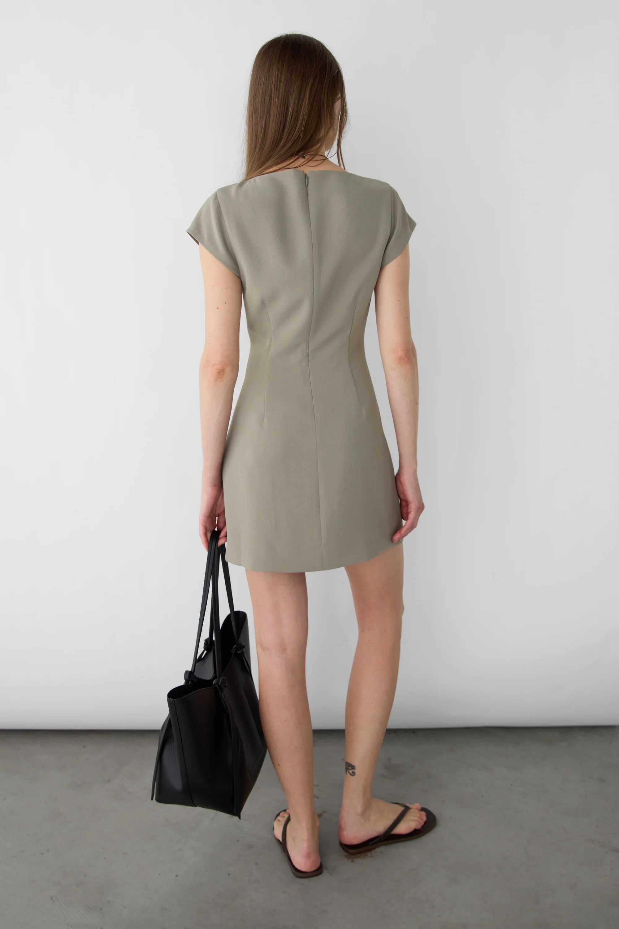CAP SLEEVE MINI DRESS - Image 3