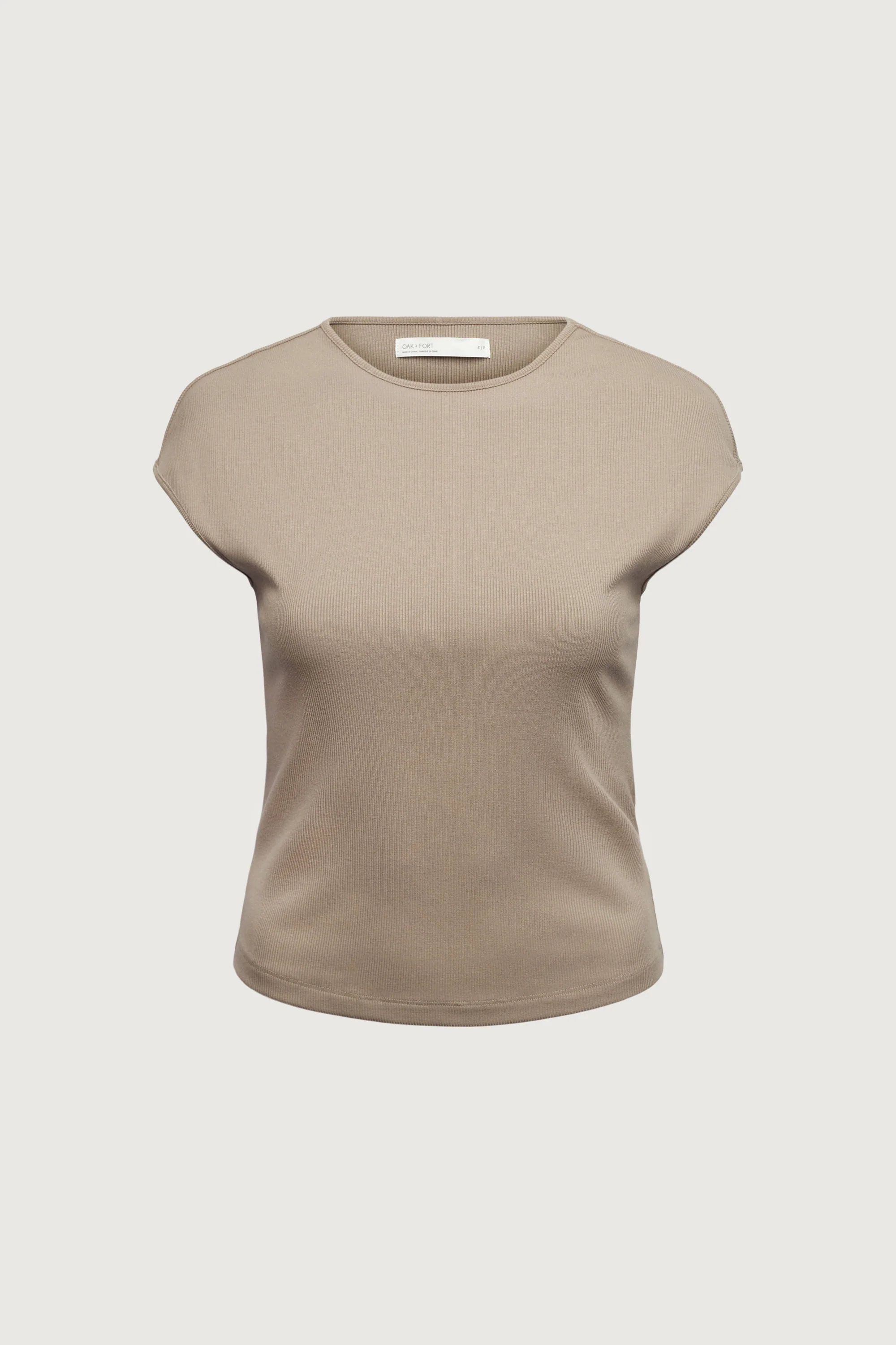 RIBBED MODAL CAP SLEEVE T-SHIRT - Image 7