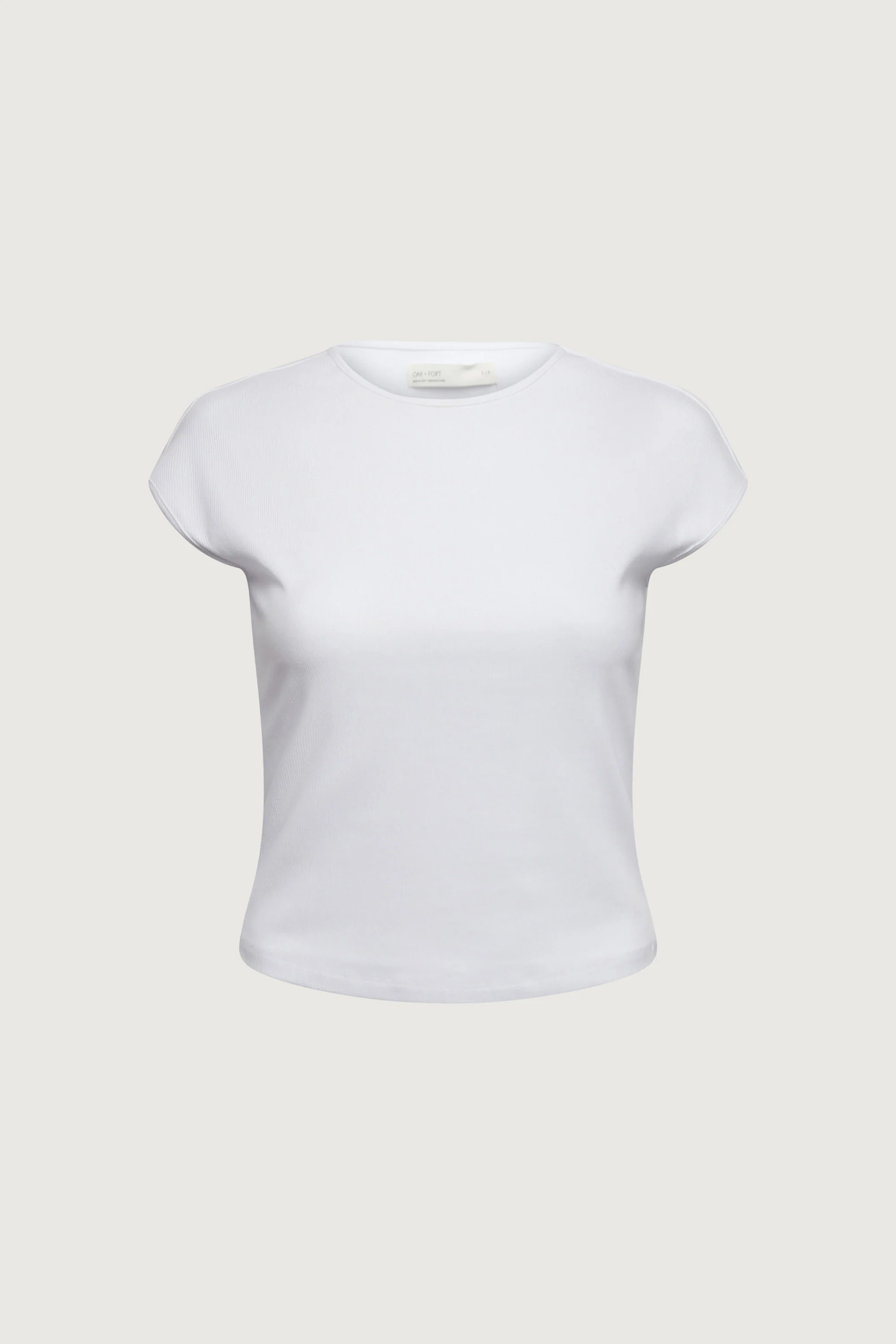 RIBBED MODAL CAP SLEEVE T-SHIRT - Image 8
