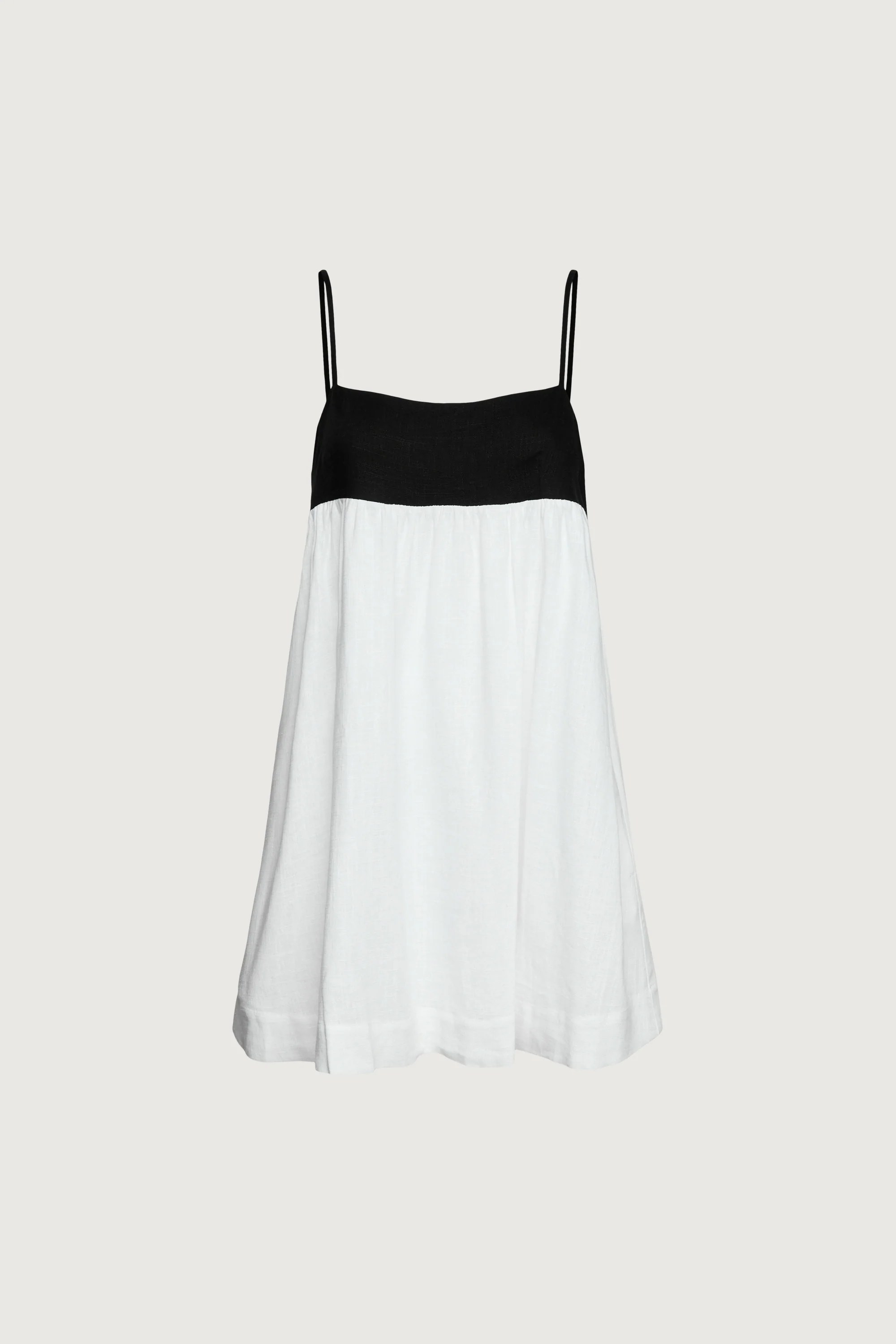 CONTRAST BABYDOLL MIDI DRESS - Image 7