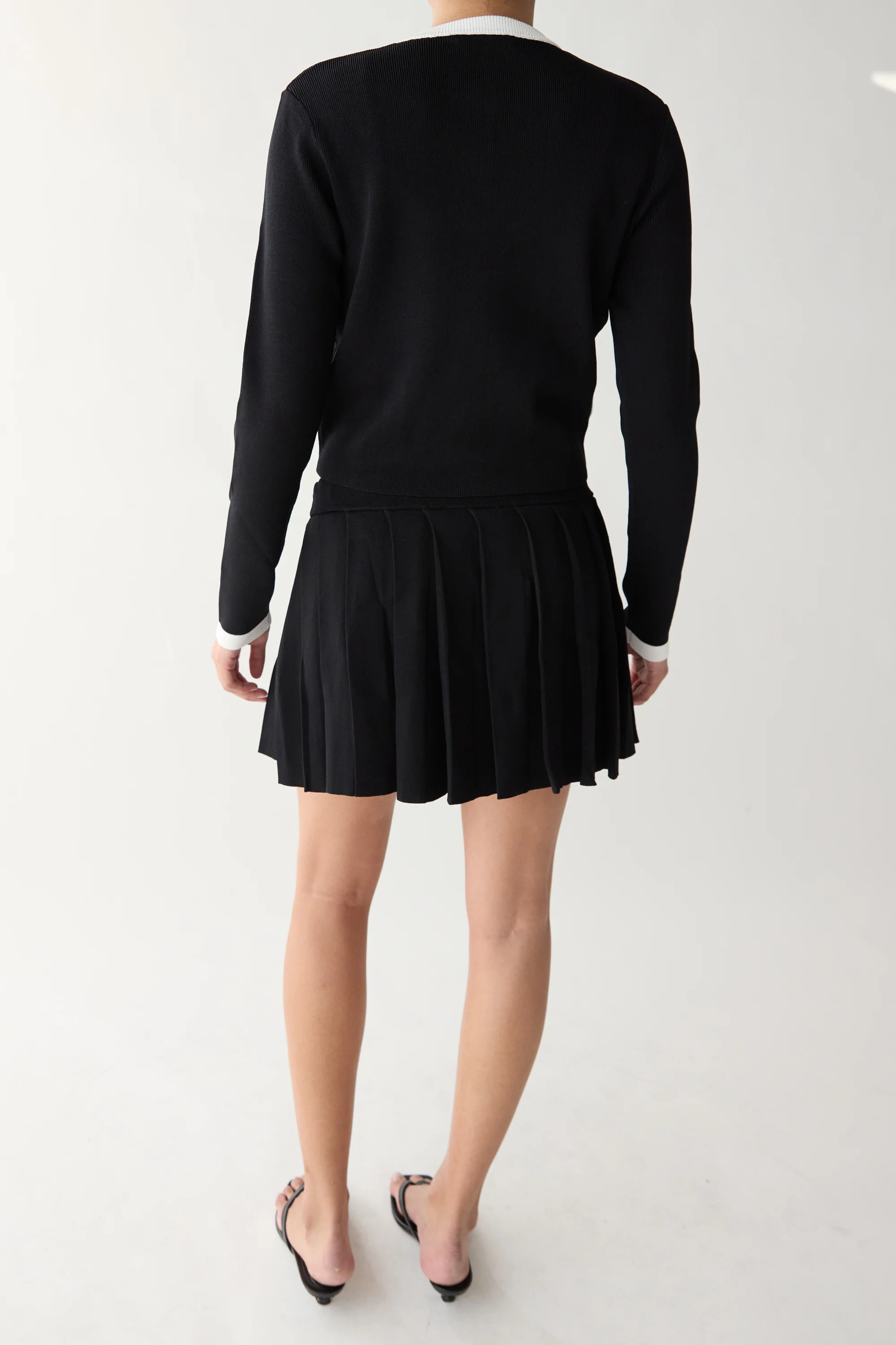 CONTRAST TRIM BUTTON FRONT CARDIGAN - Image 7