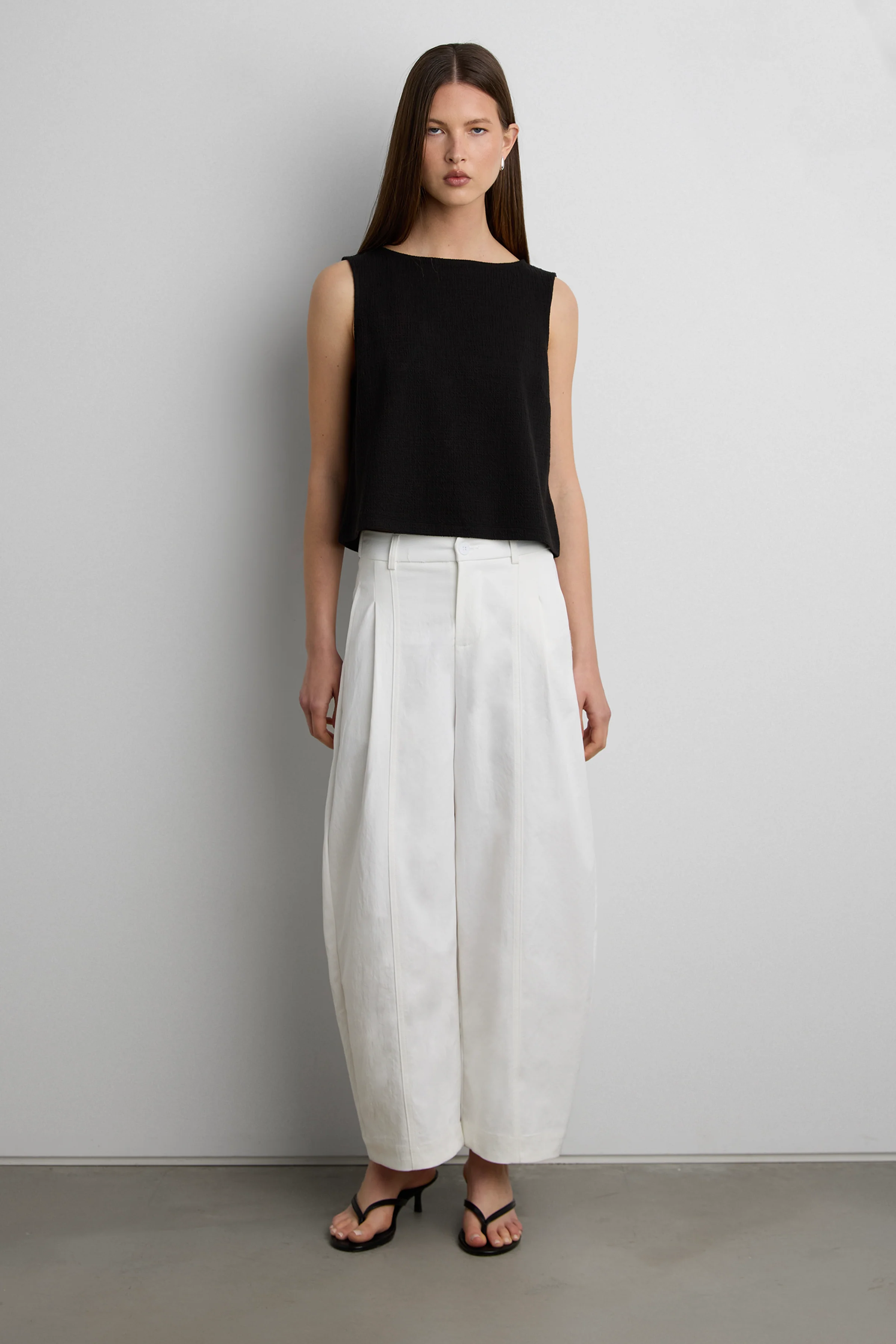 COTTON BLEND SLEEVELESS TANK TOP - Image 2