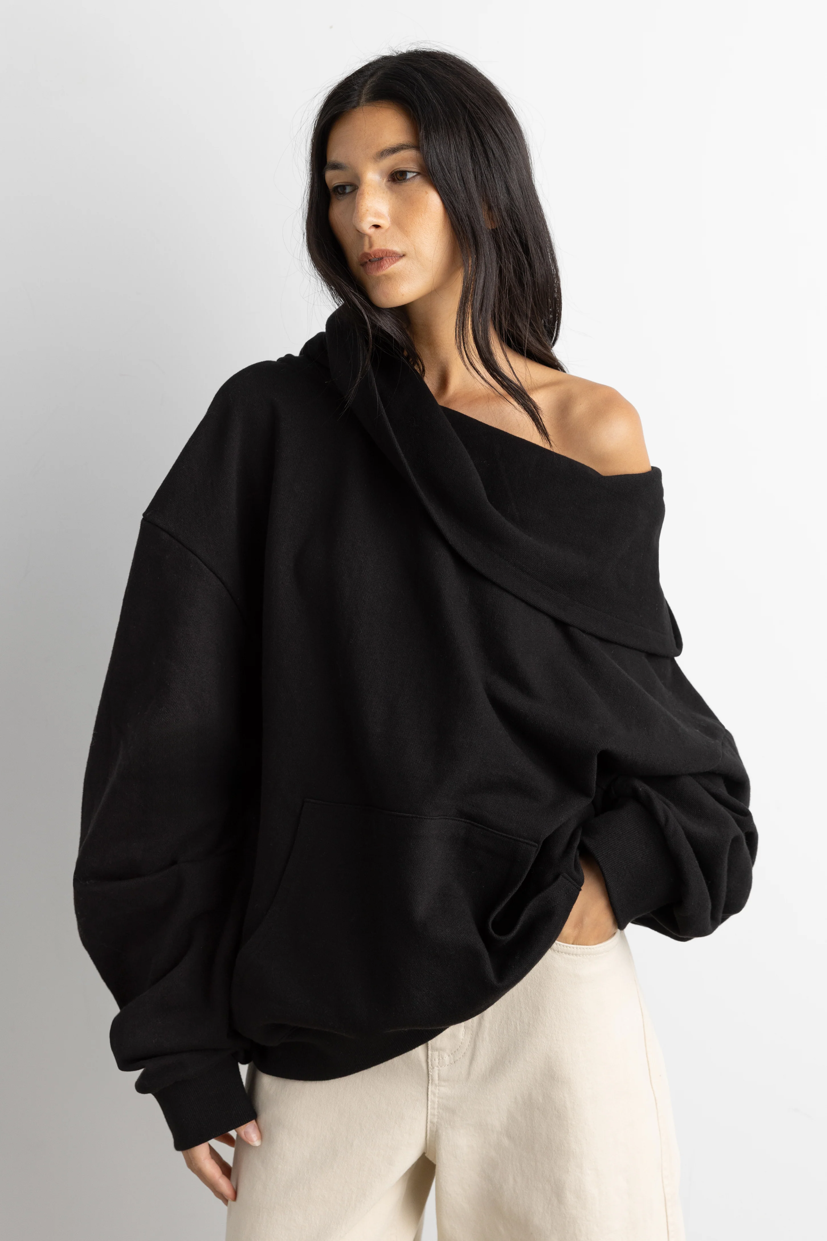 SLOUCHY OVERSIZED HOODIE - Image 3