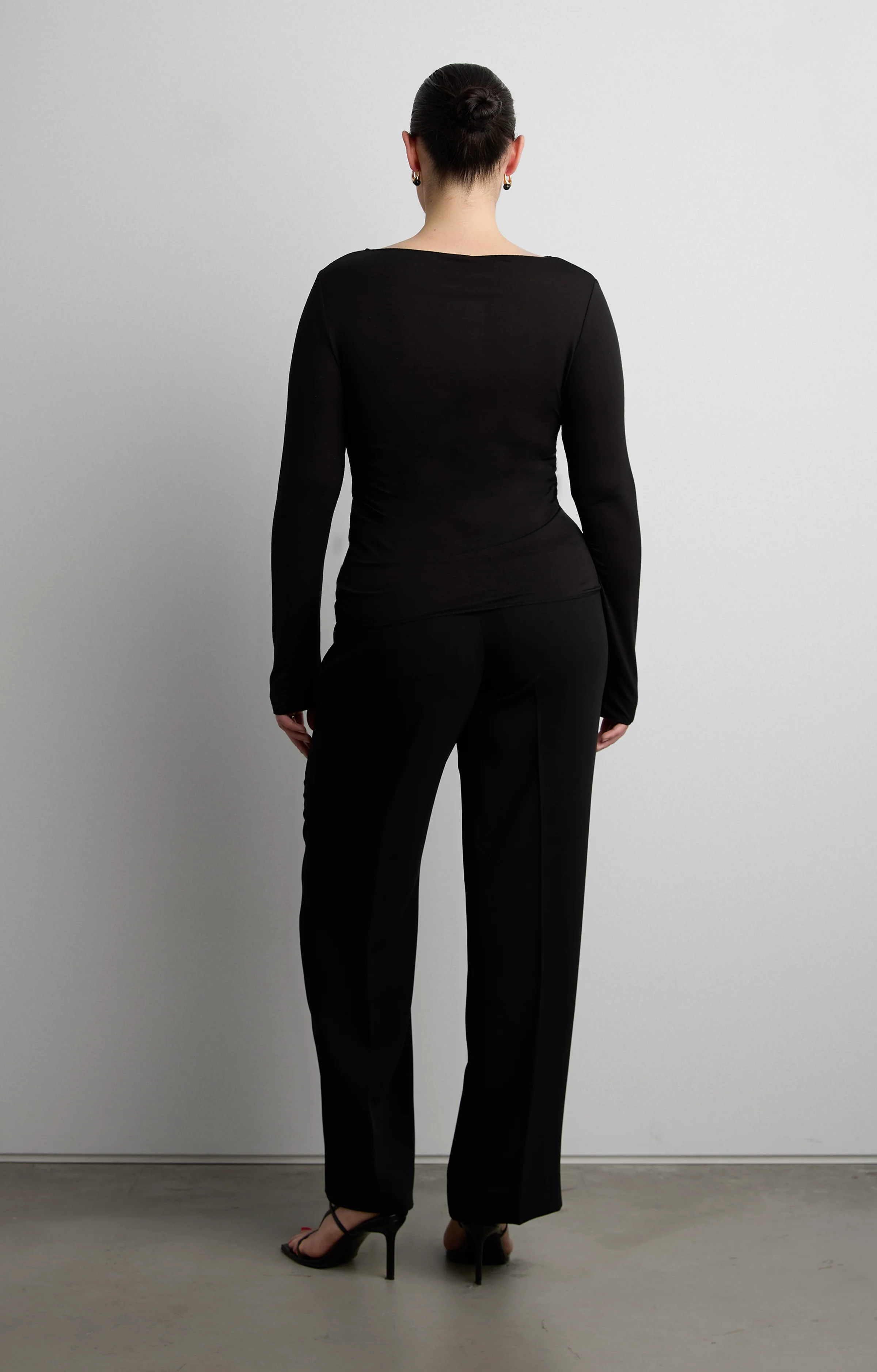 CREPE WIDE LEG TAILORED TROUSER - Image 8