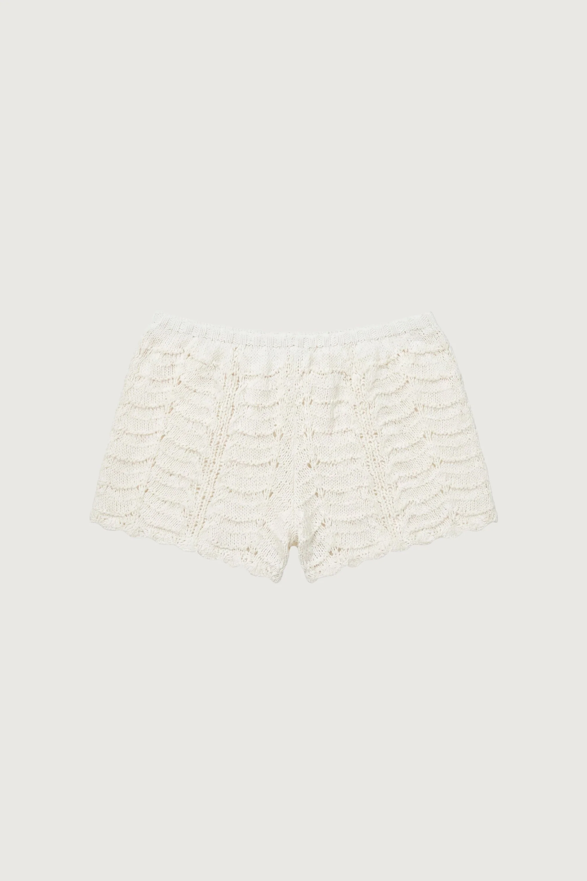 CROCHET KNIT SHORT WITH CUT-OUT DETAIL - Image 5