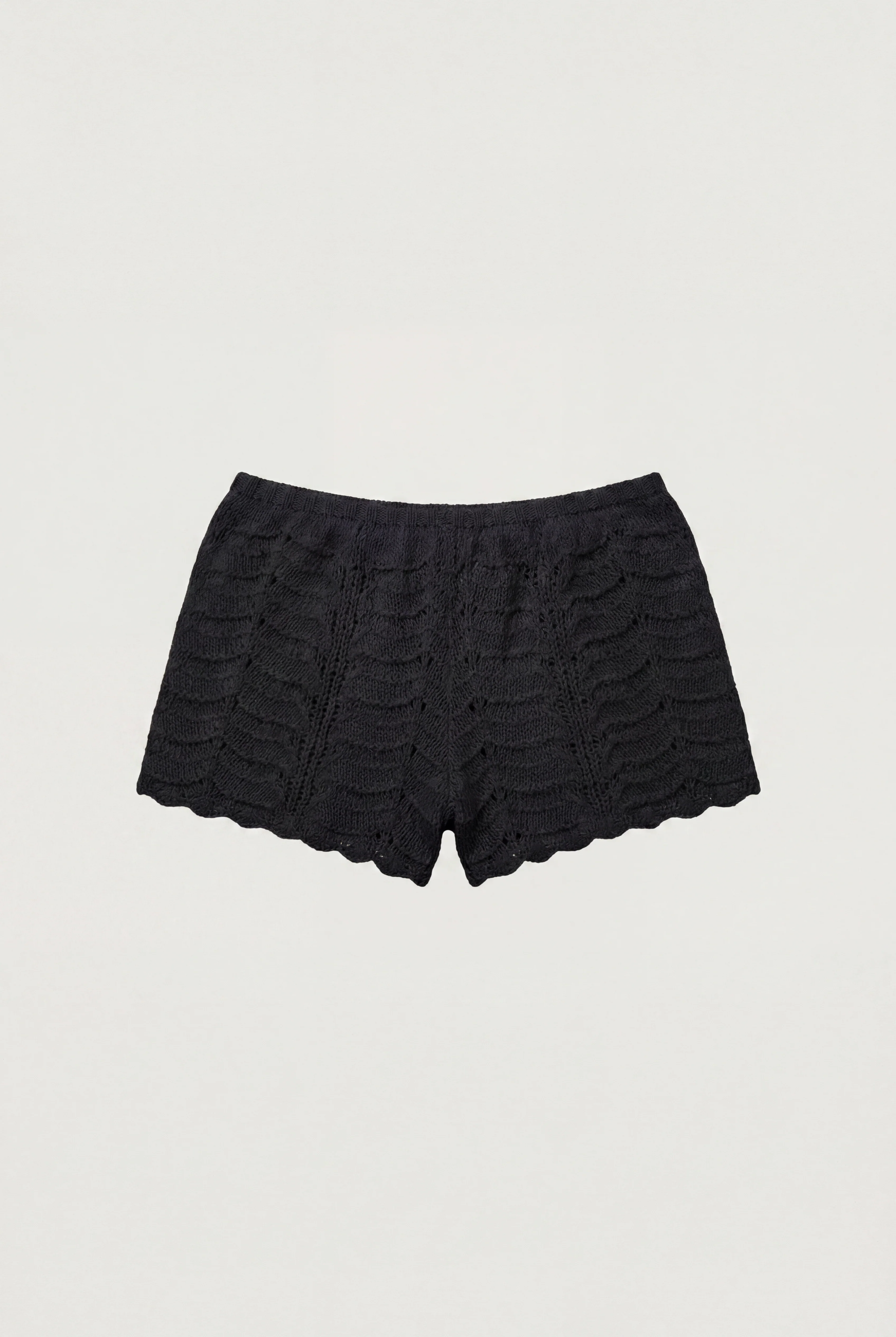 CROCHET KNIT SHORT WITH CUT-OUT DETAIL - Image 6