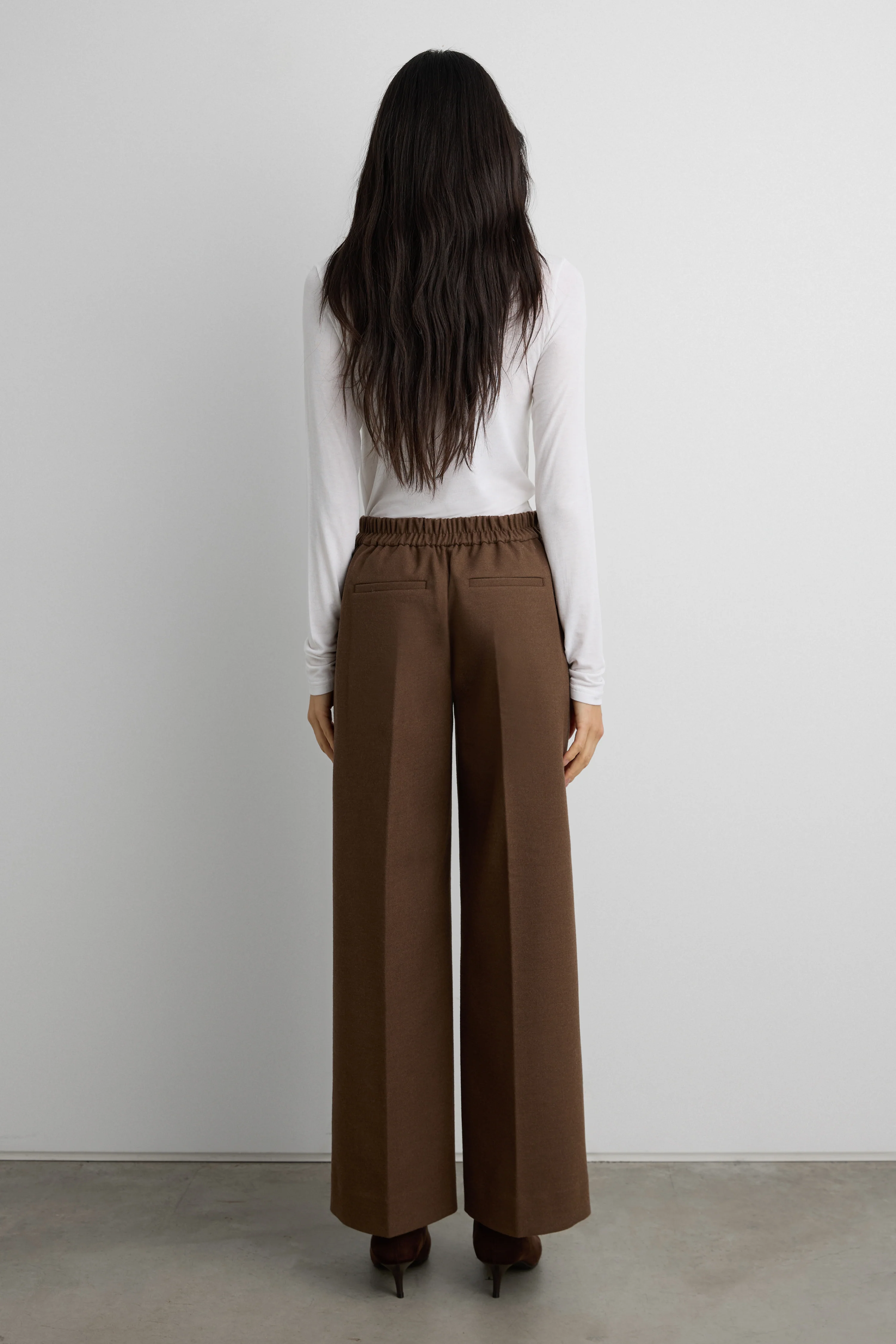 CROPPED HALF ELASTIC WAIST PANT - Image 8