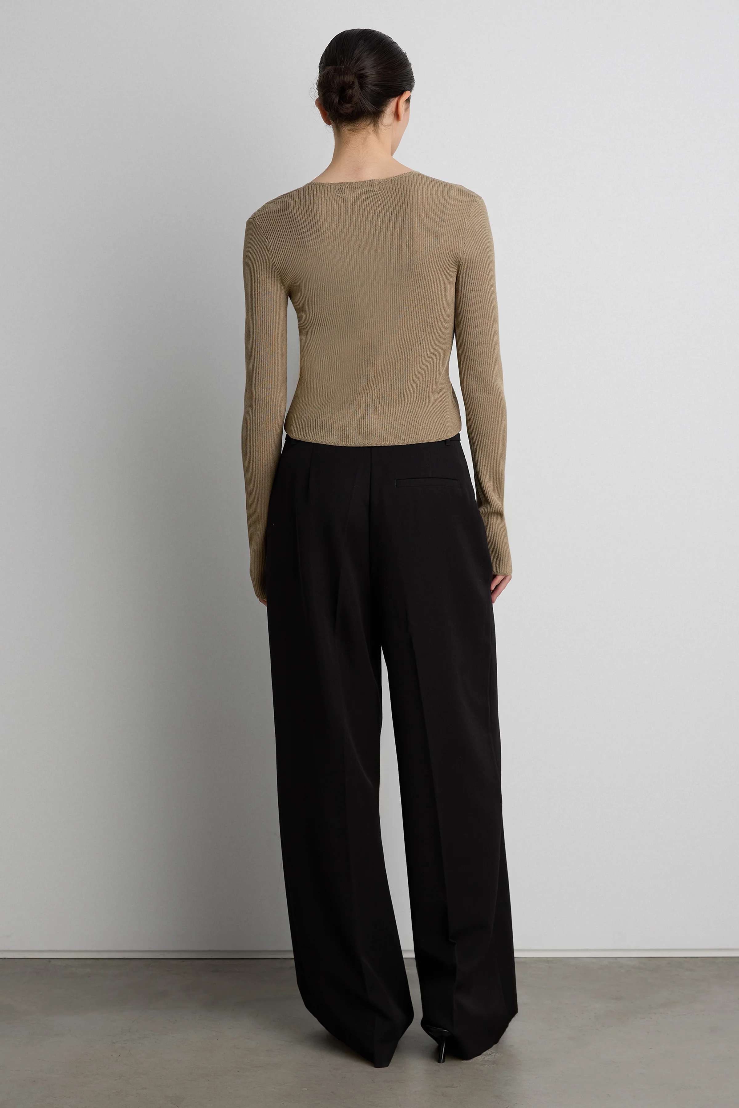 CROPPED LONG SLEEVE CARDIGAN - Image 4