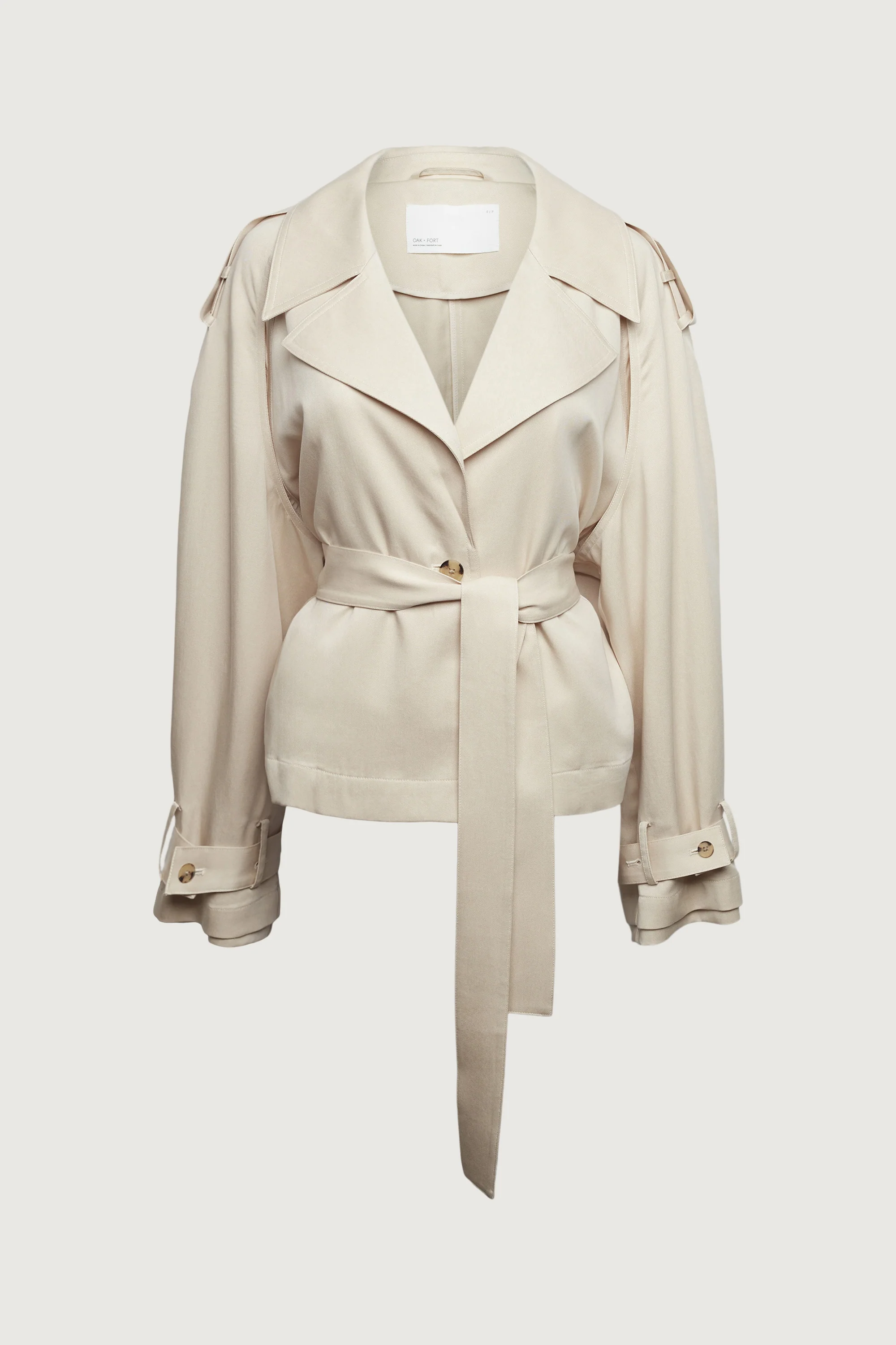 CROPPED FLOWY TRENCH COAT - Image 8