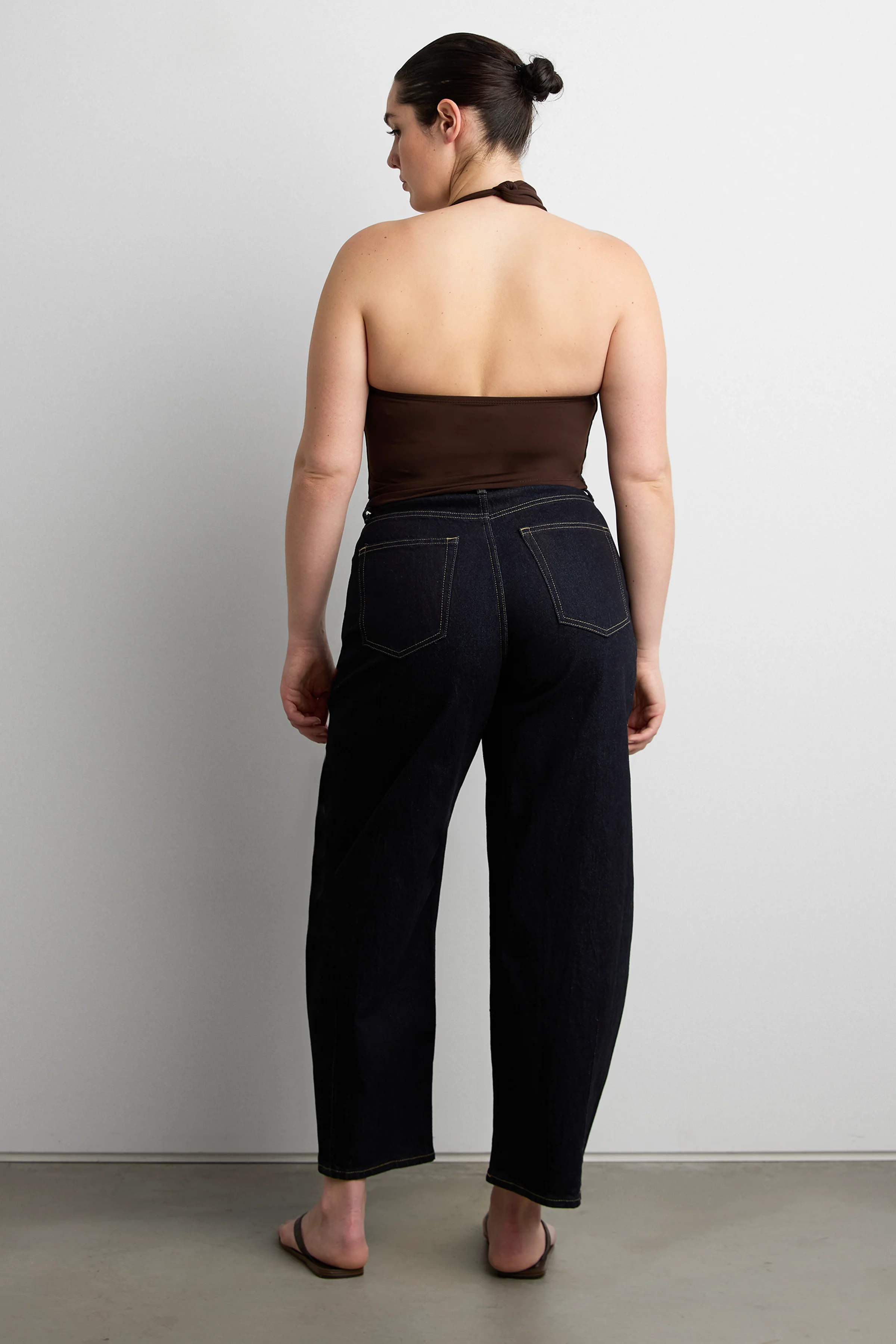 DEEP NECKLINE HALTER NECK TOP - Image 6