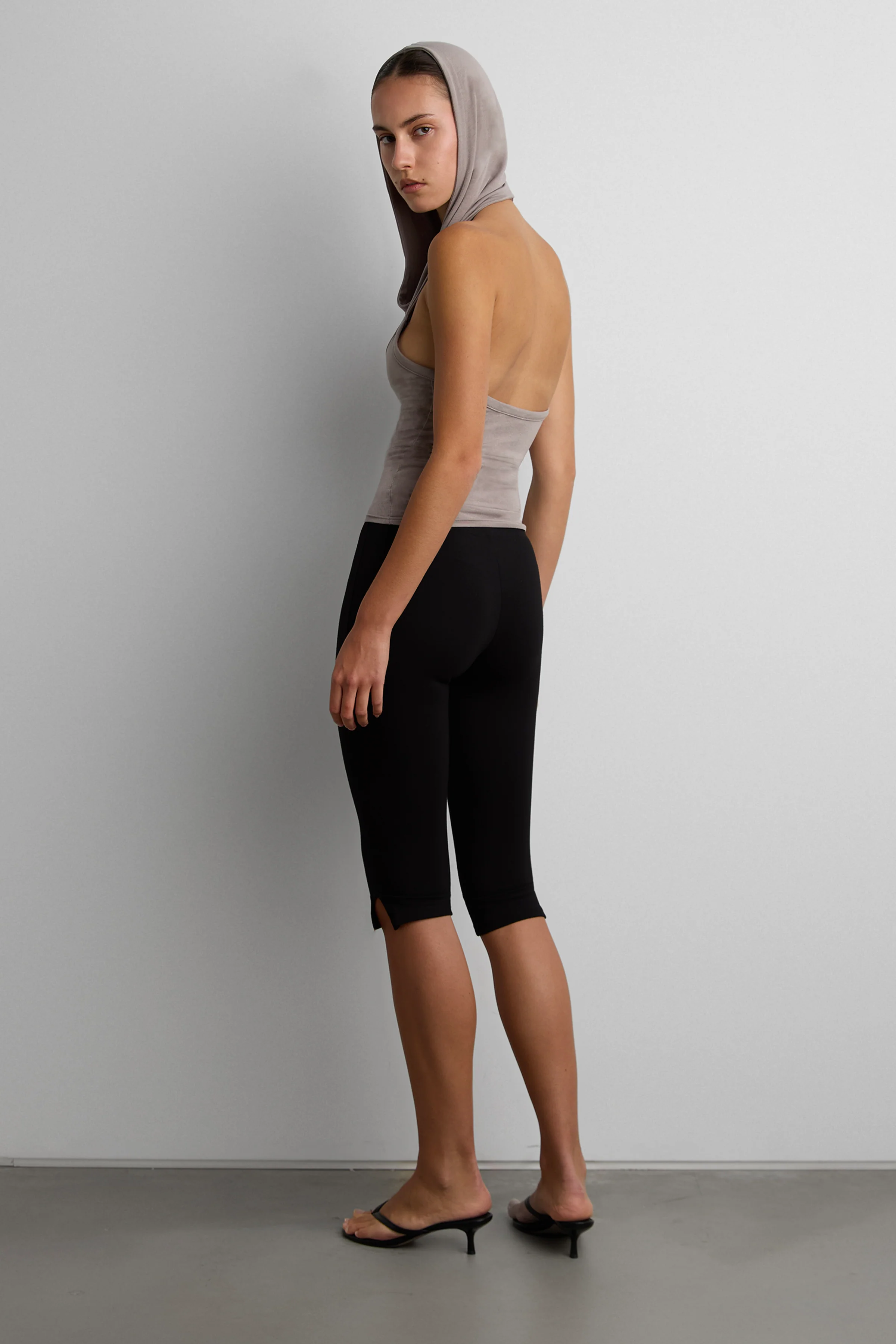 DRAPED COWL NECK SLEEVELESS TOP - Image 4