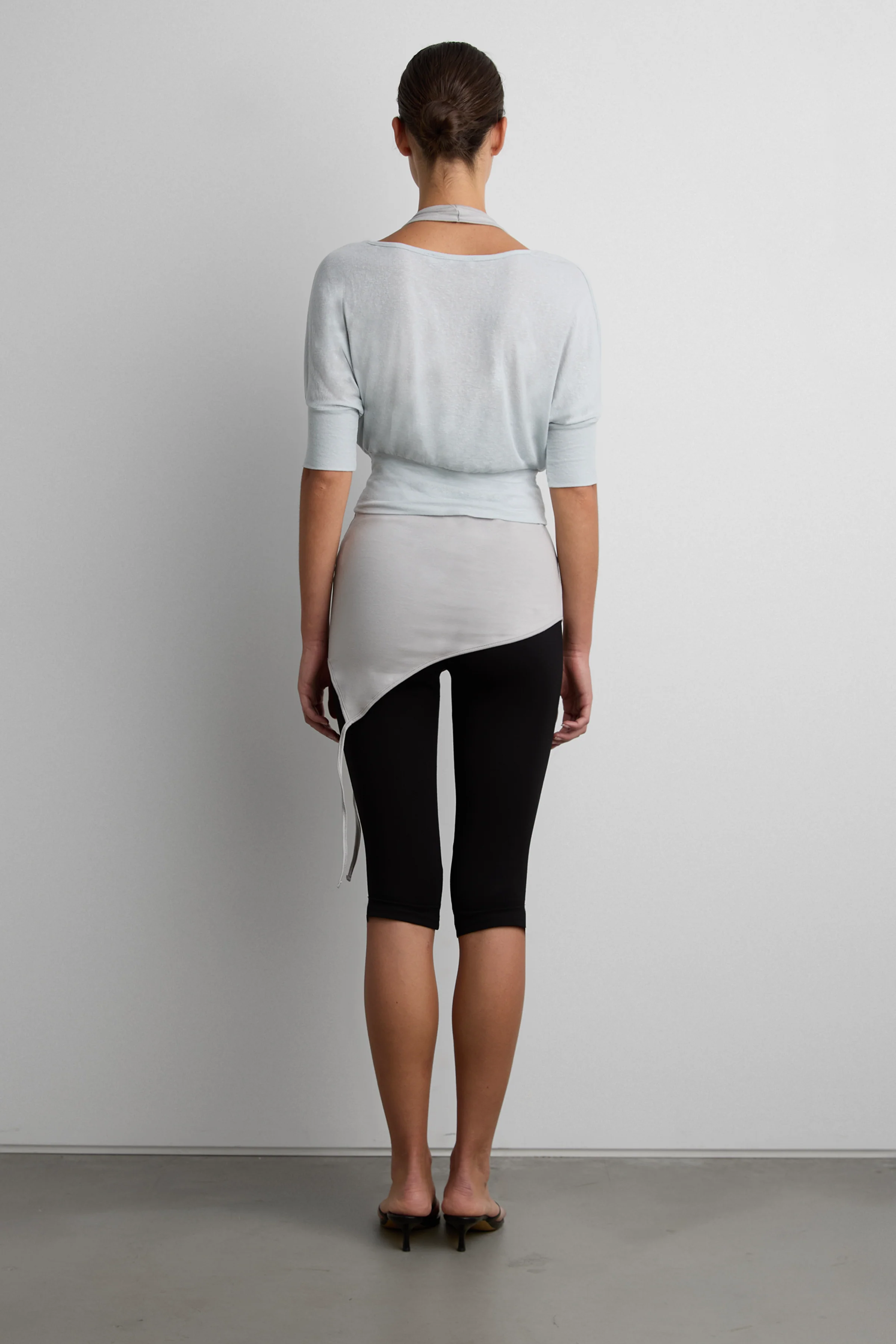DRAPED OFF-SHOULDER BOAT NECK TOP - Image 4