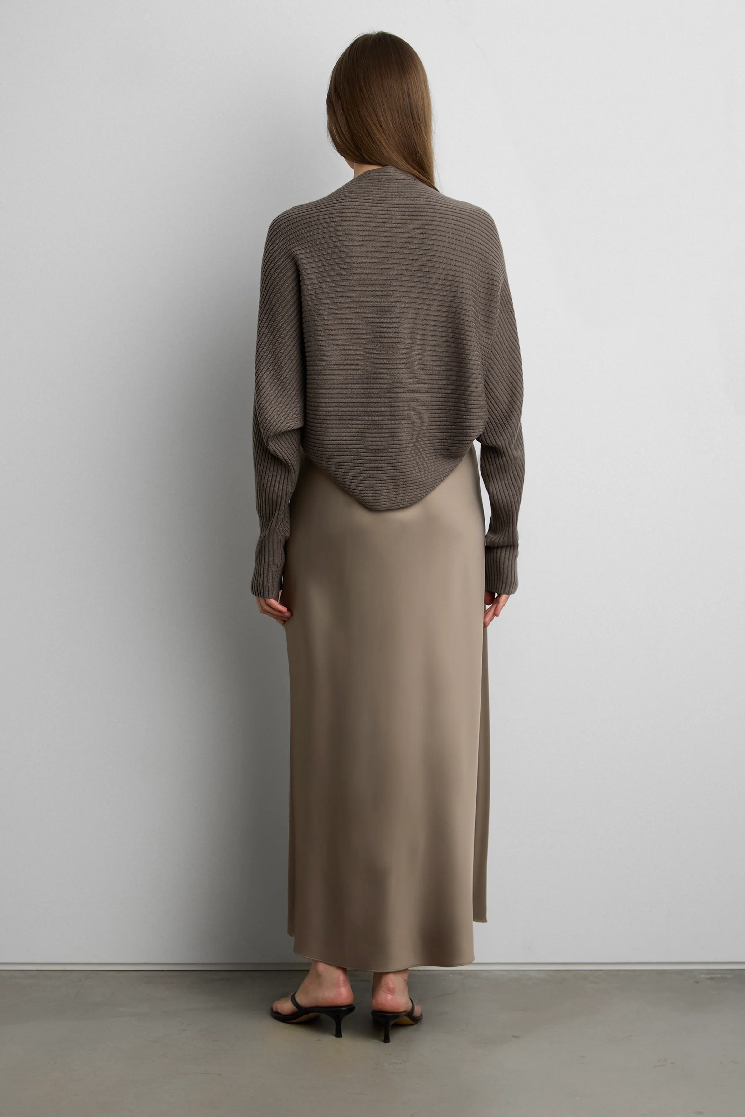 DRAPED RIBBED KNIT BOLERO - Image 3
