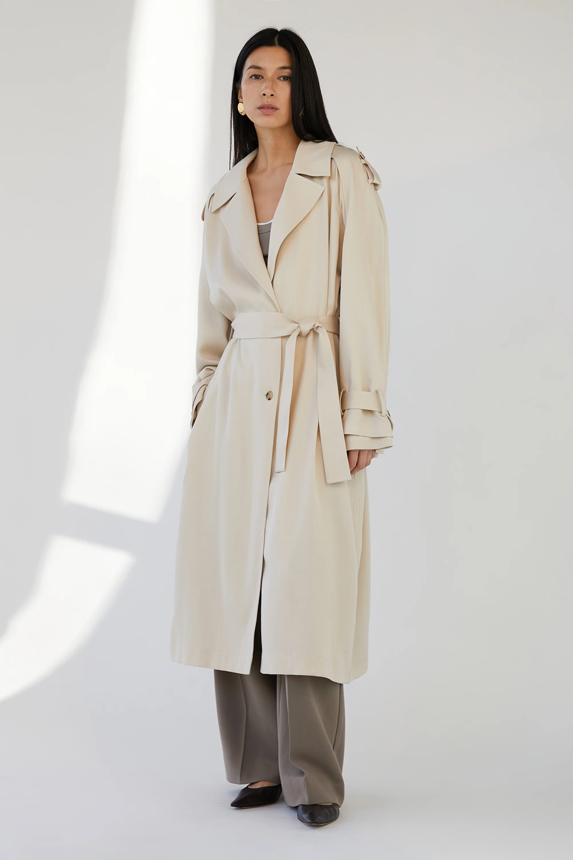 FLOWY TRENCH COAT - Image 7