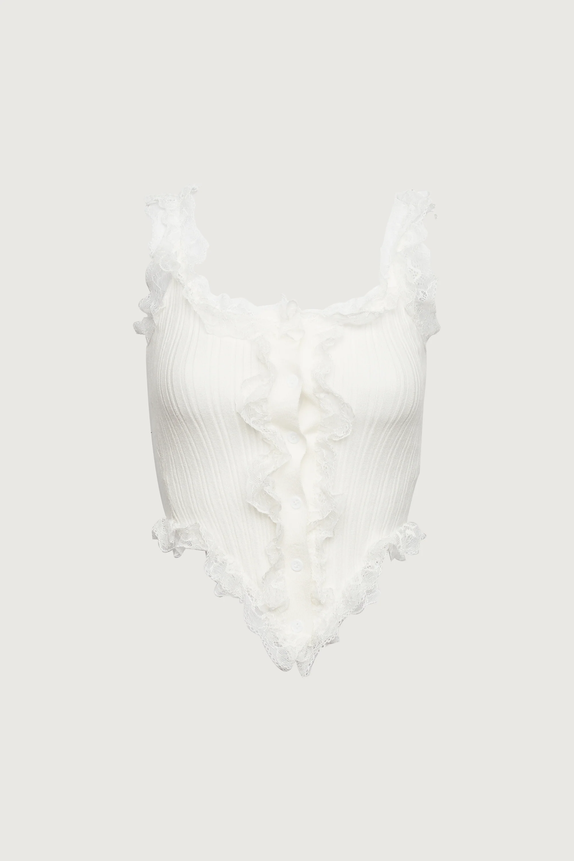 RUFFLED LACE TANK TOP - Image 10
