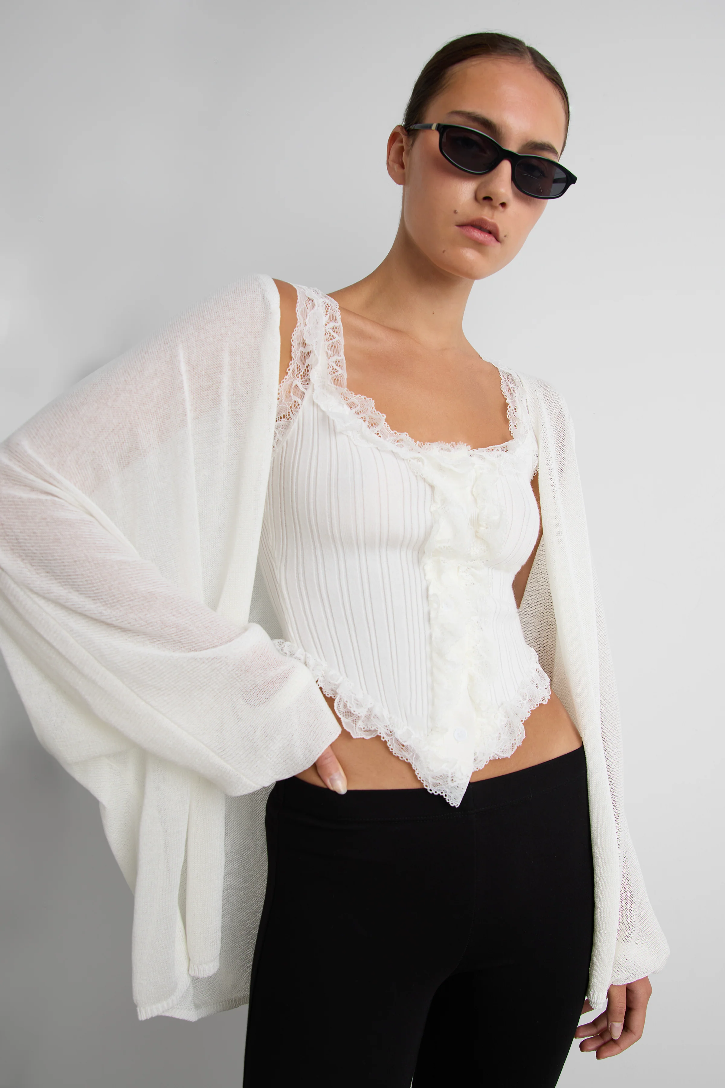 RUFFLED LACE TANK TOP - Image 3