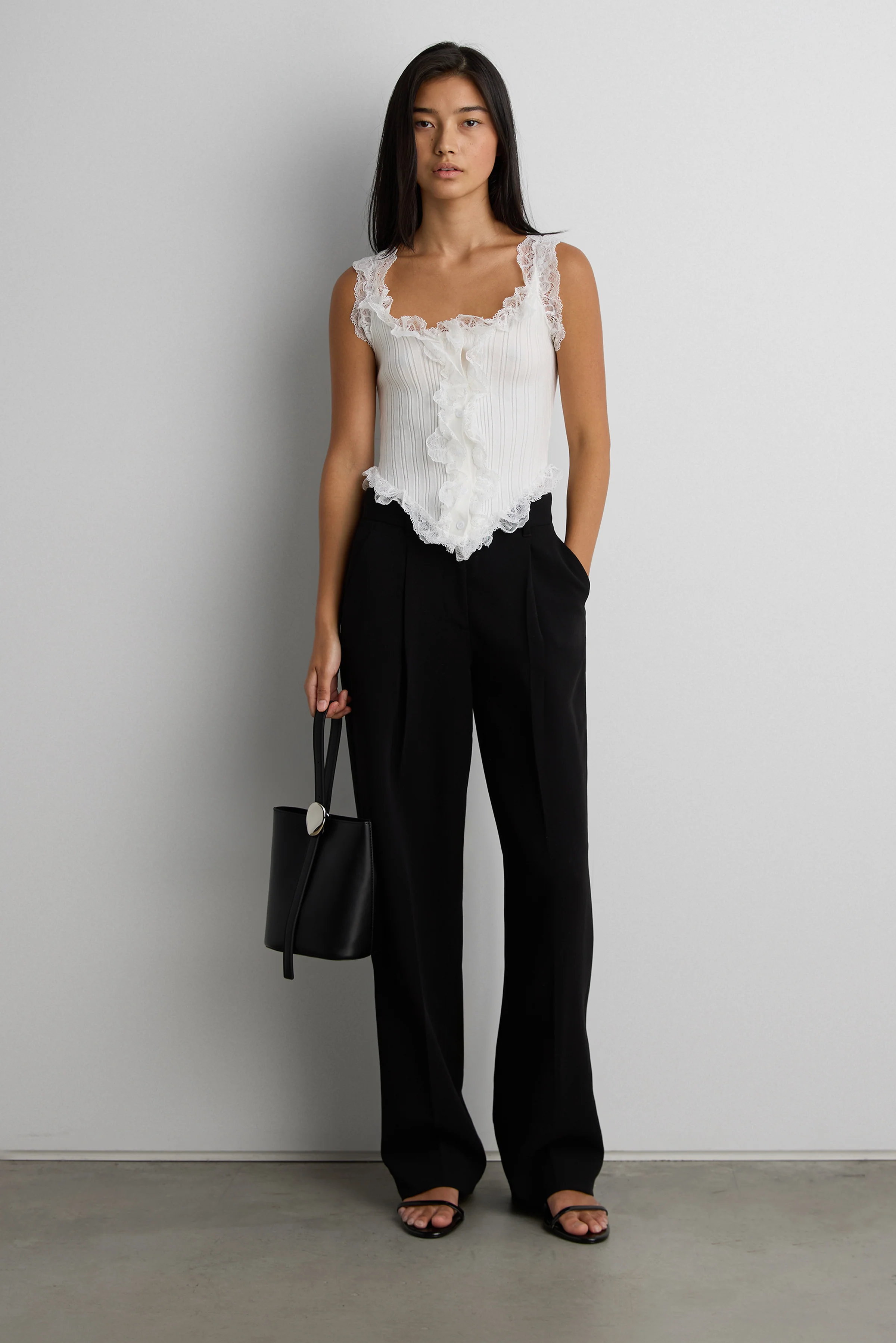 RUFFLED LACE TANK TOP - Image 5