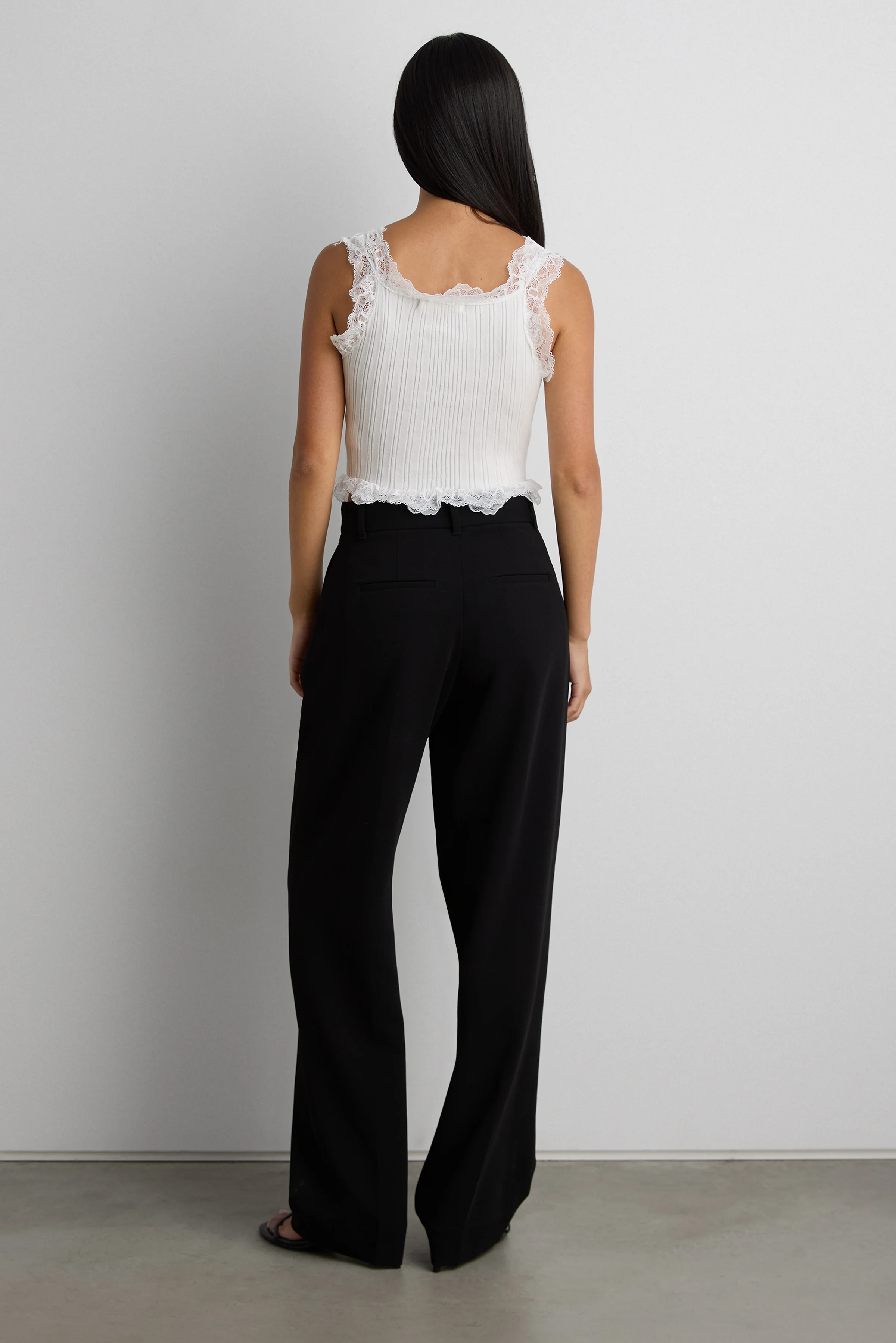 RUFFLED LACE TANK TOP - Image 7