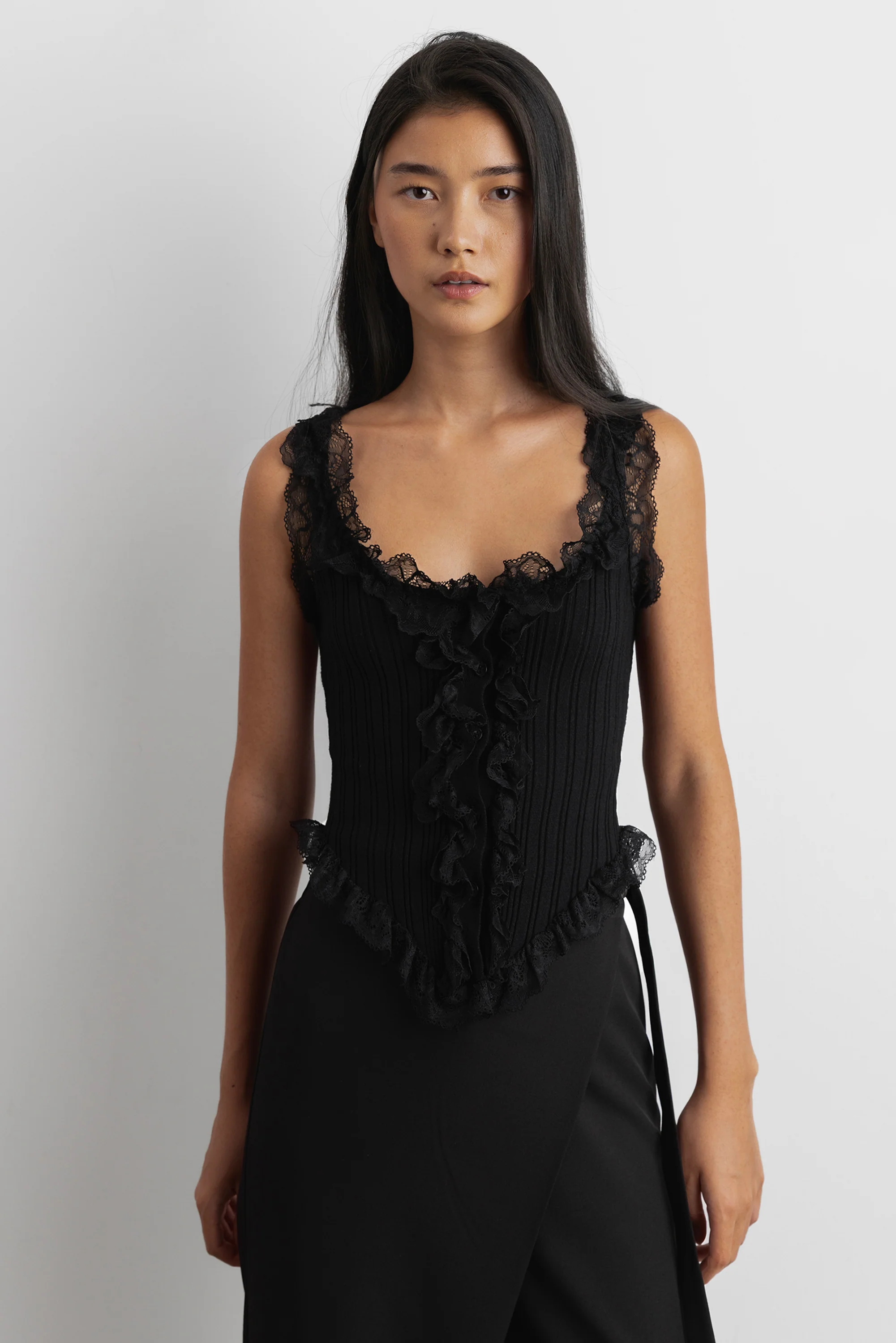 RUFFLED LACE TANK TOP - Image 8