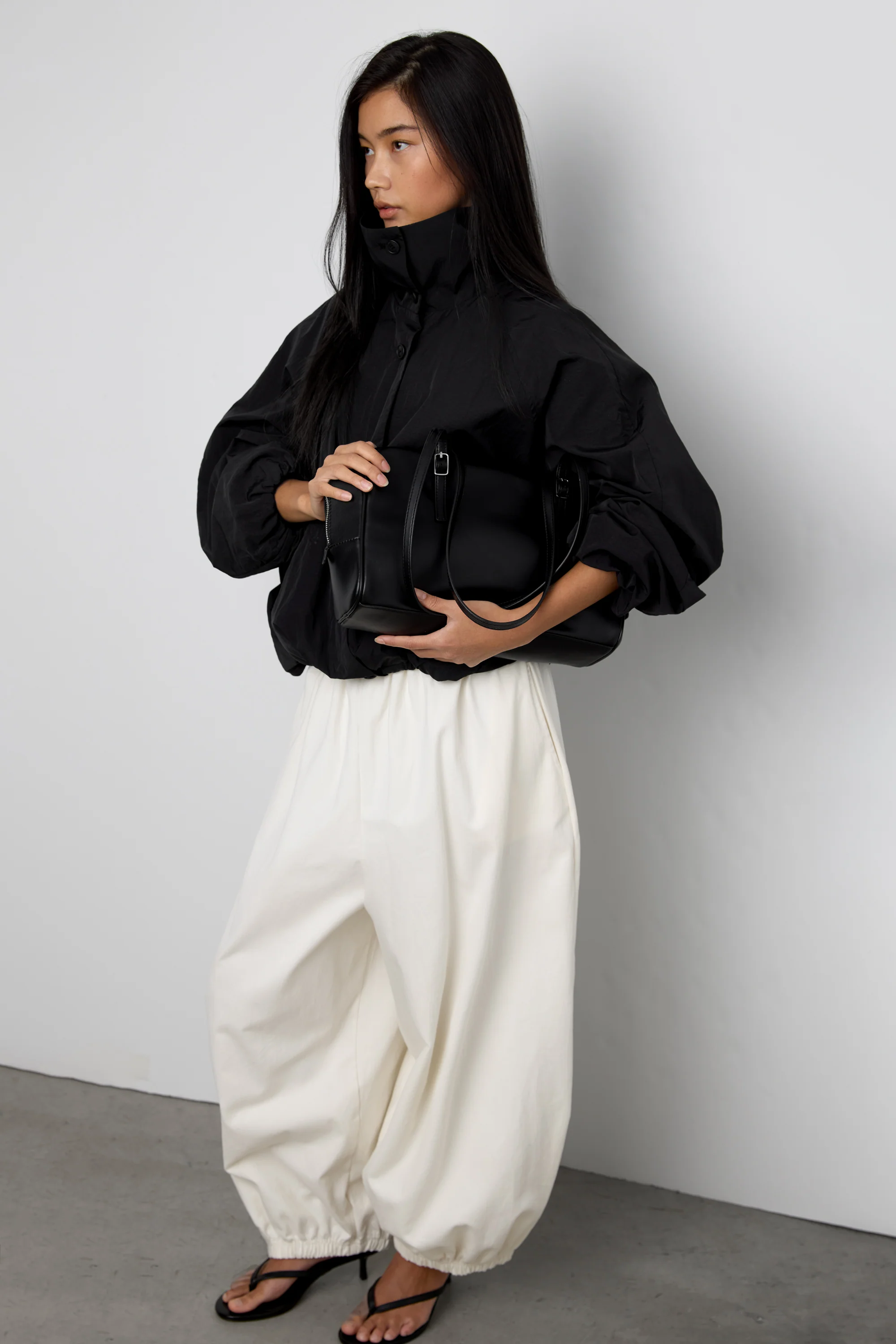 FUNNEL NECK NYLON JACKET - Image 11