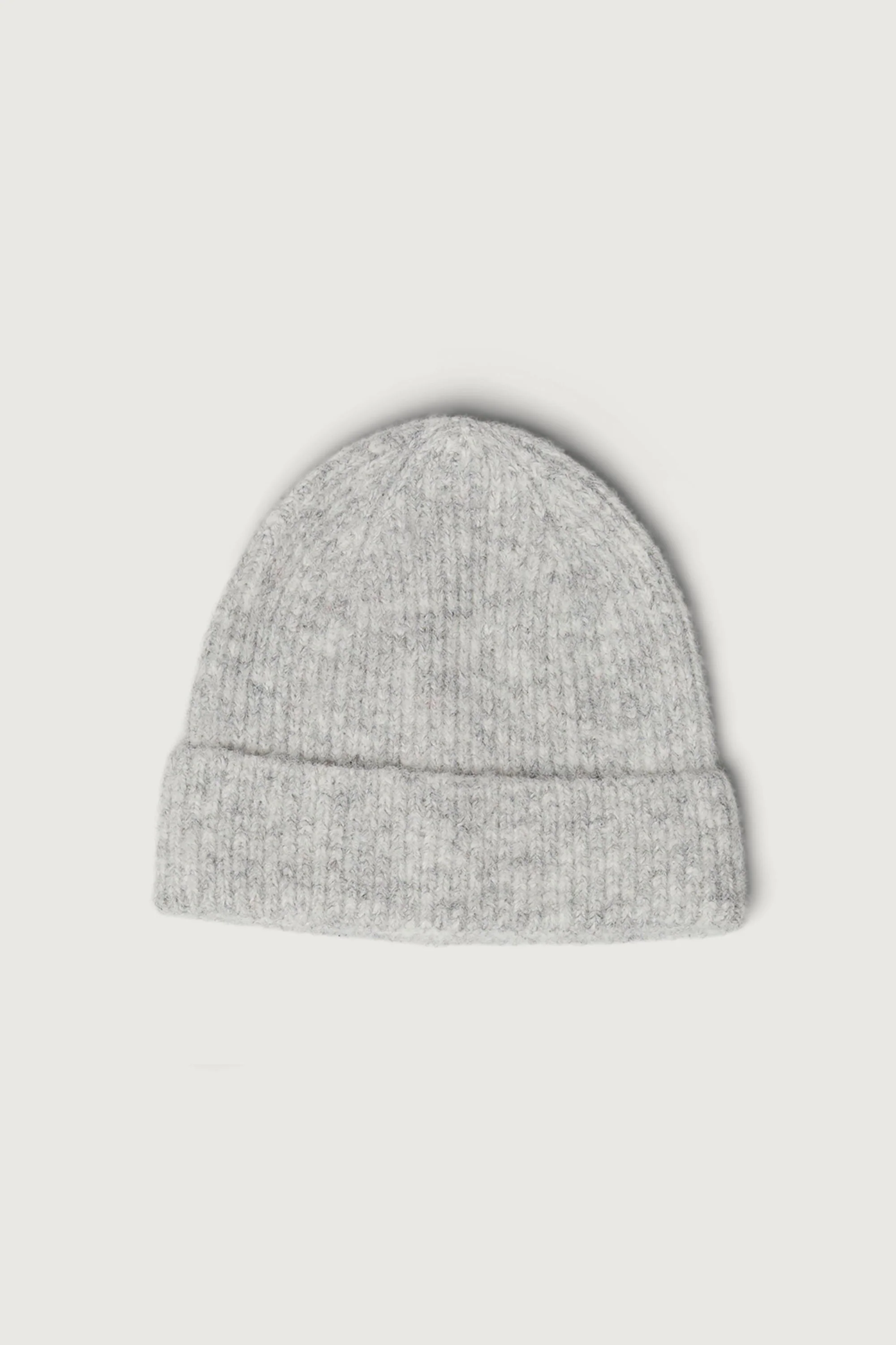 FUZZY RIBBED KNIT BEANIE - Image 4