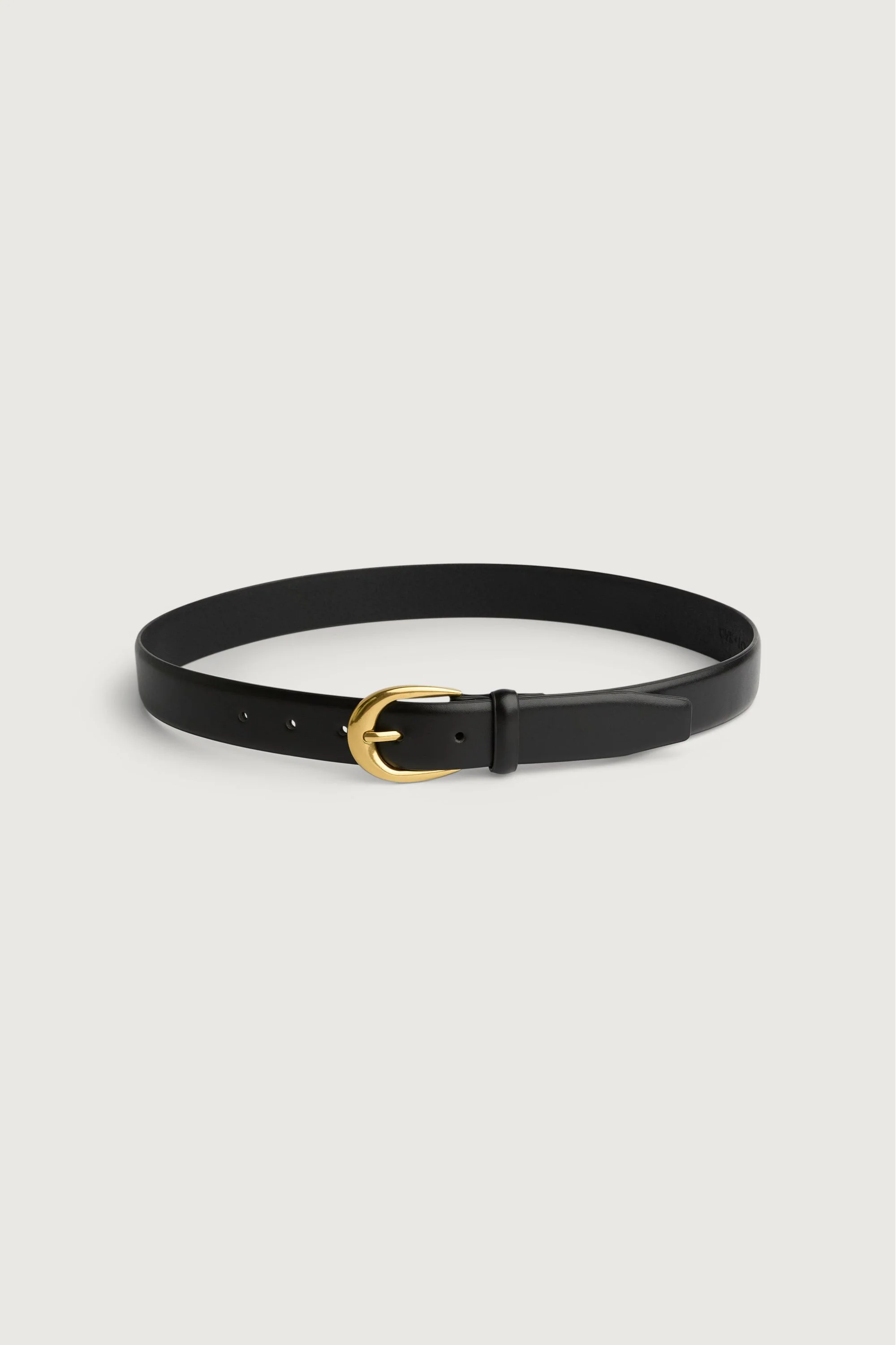 GENUINE LEATHER BRUSHED METAL BELT - Image 3