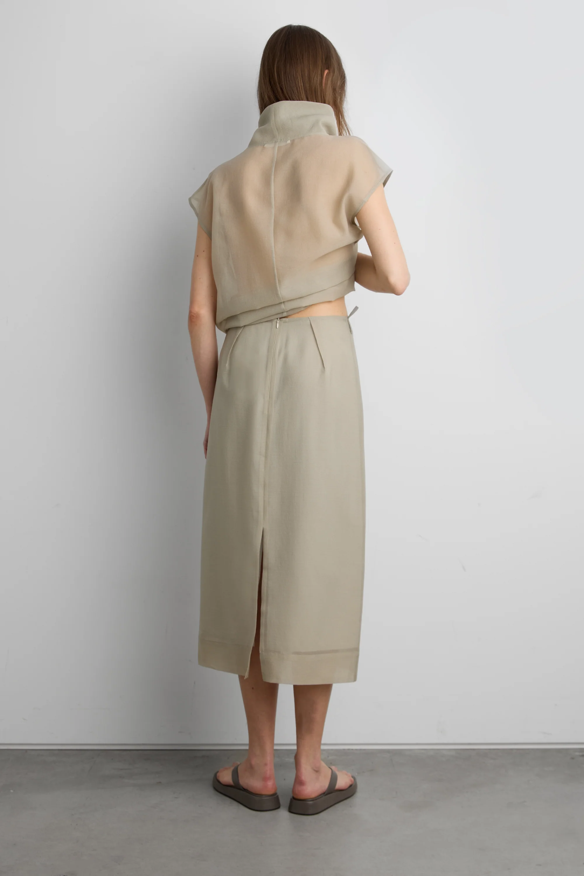 H-LINE MIDI SKIRT - Image 4