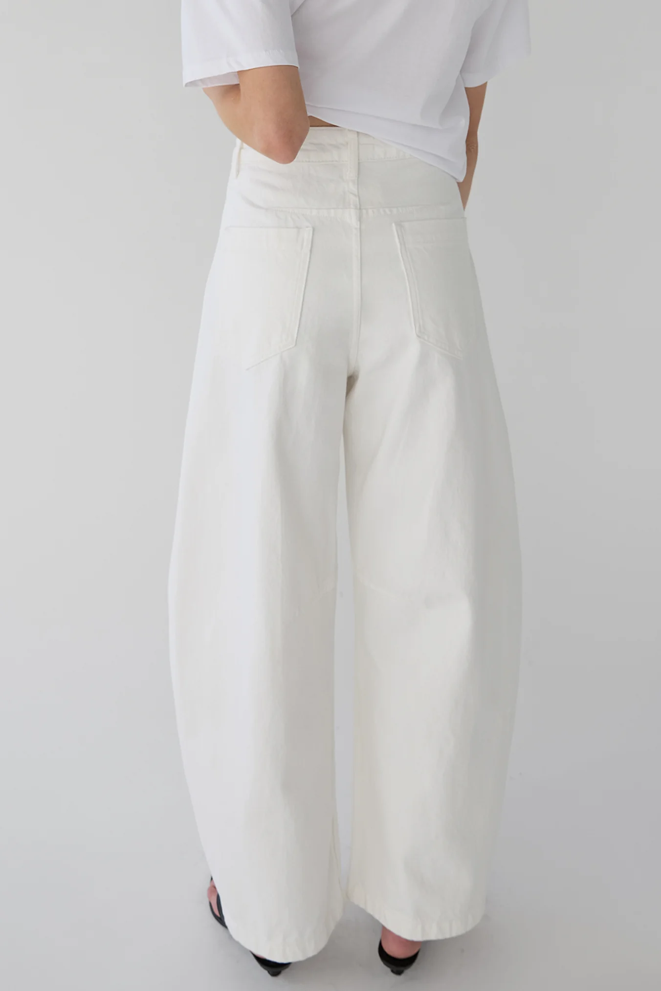WHITE WORKWEAR BARREL JEAN - Image 2