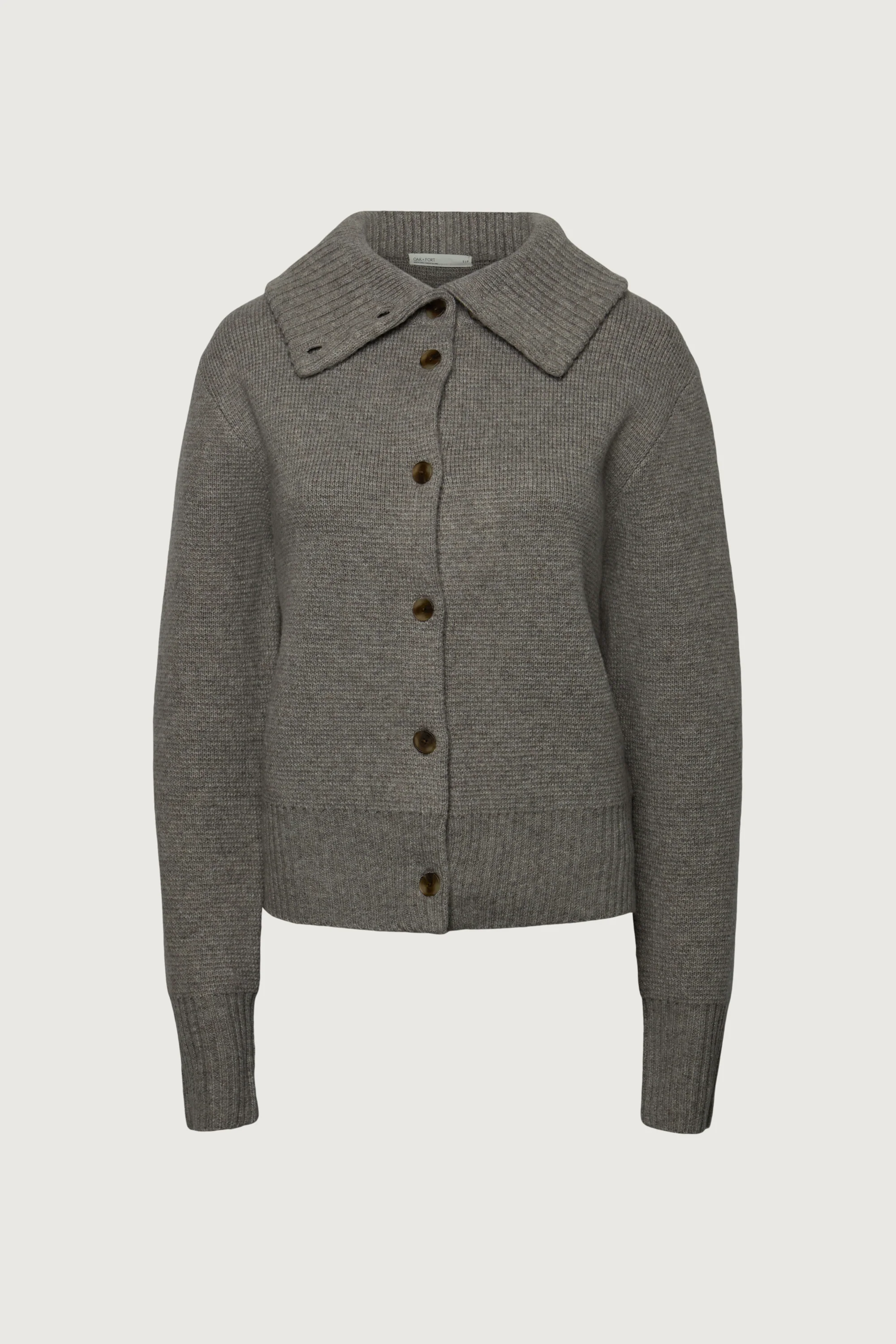 HIGH COLLAR BUTTON FRONT CARDIGAN - Image 6