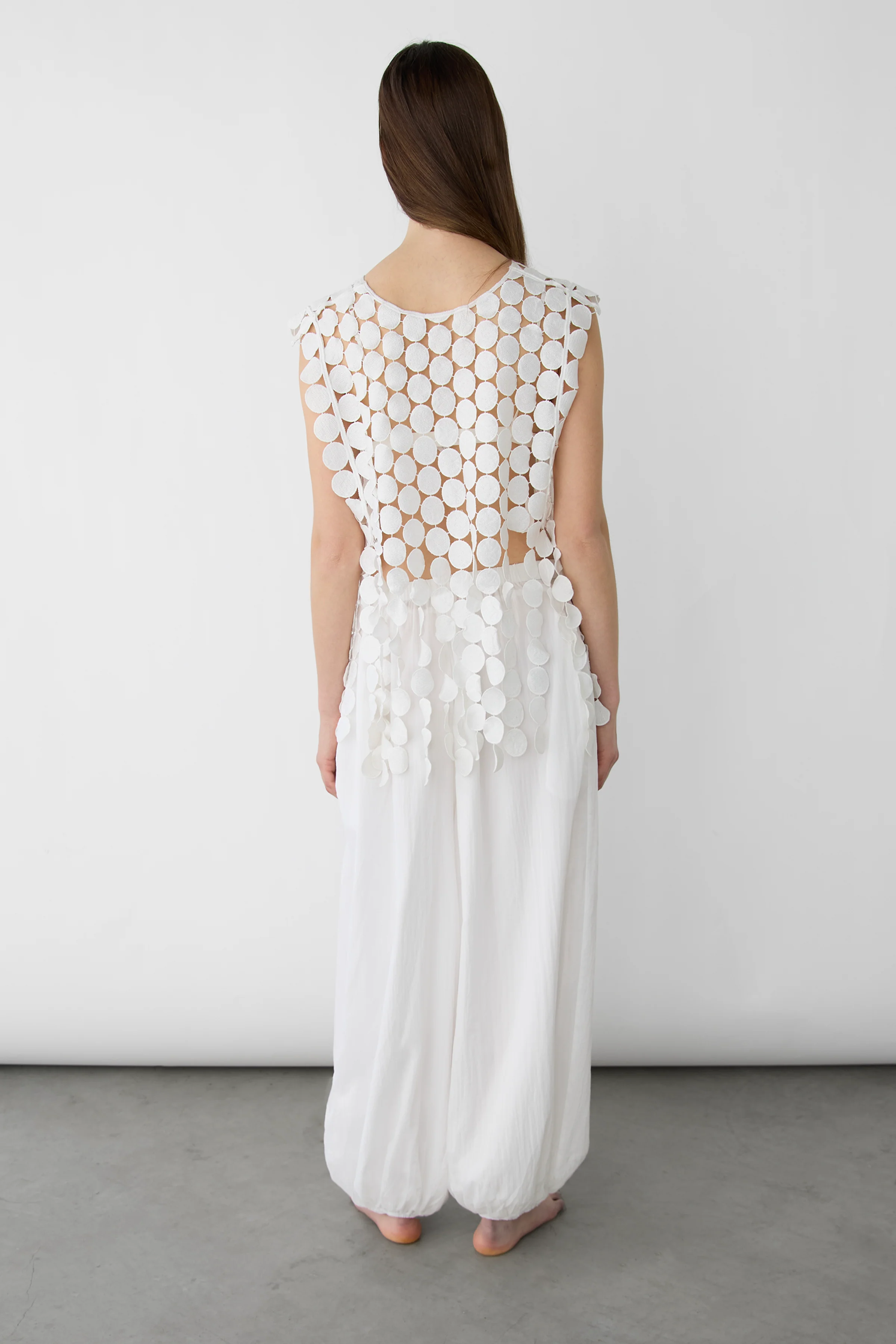 HONEY COMB CUTOUT WOVEN TOP - Image 4