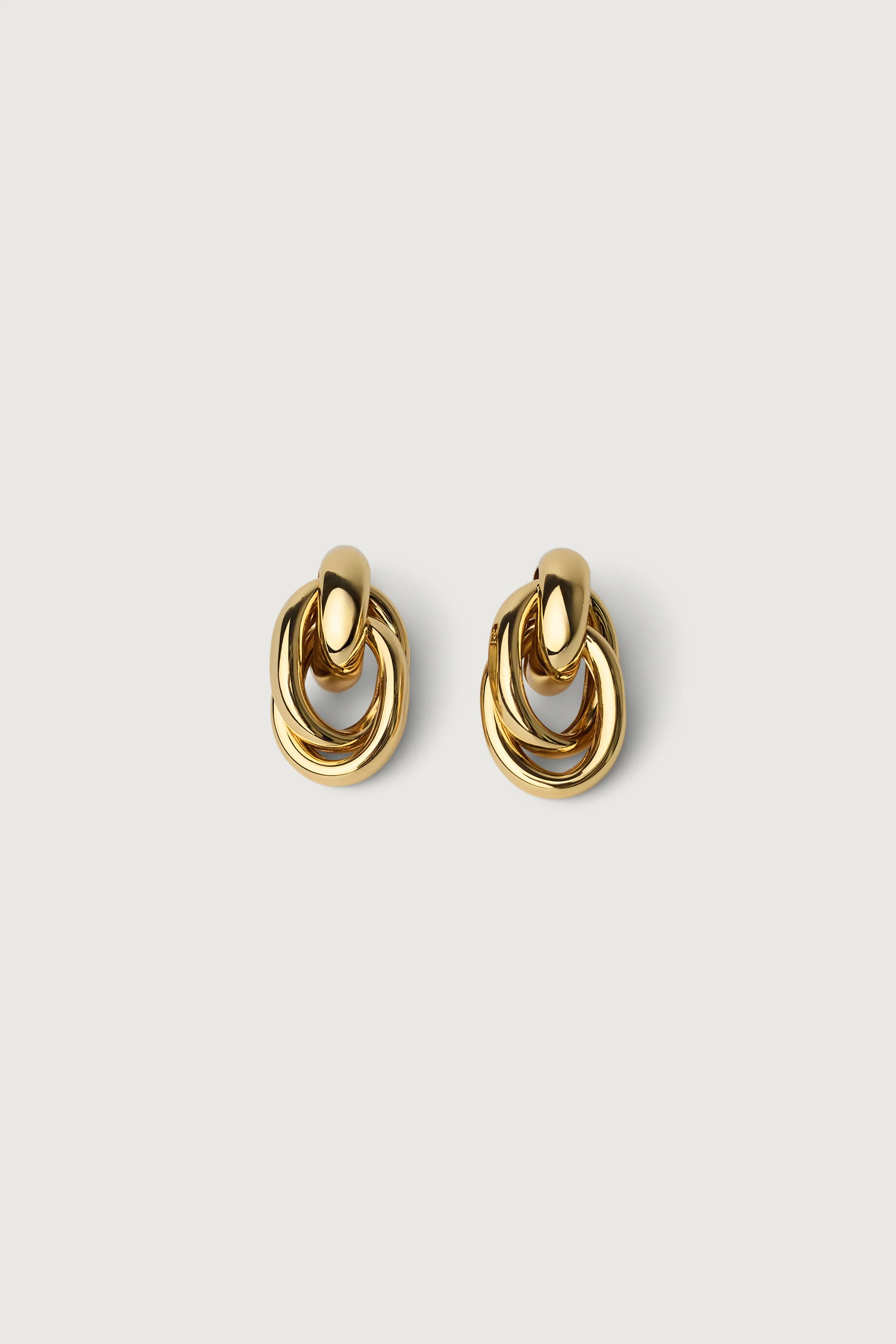 INTERLOCKING RING EARRINGS - Image 4