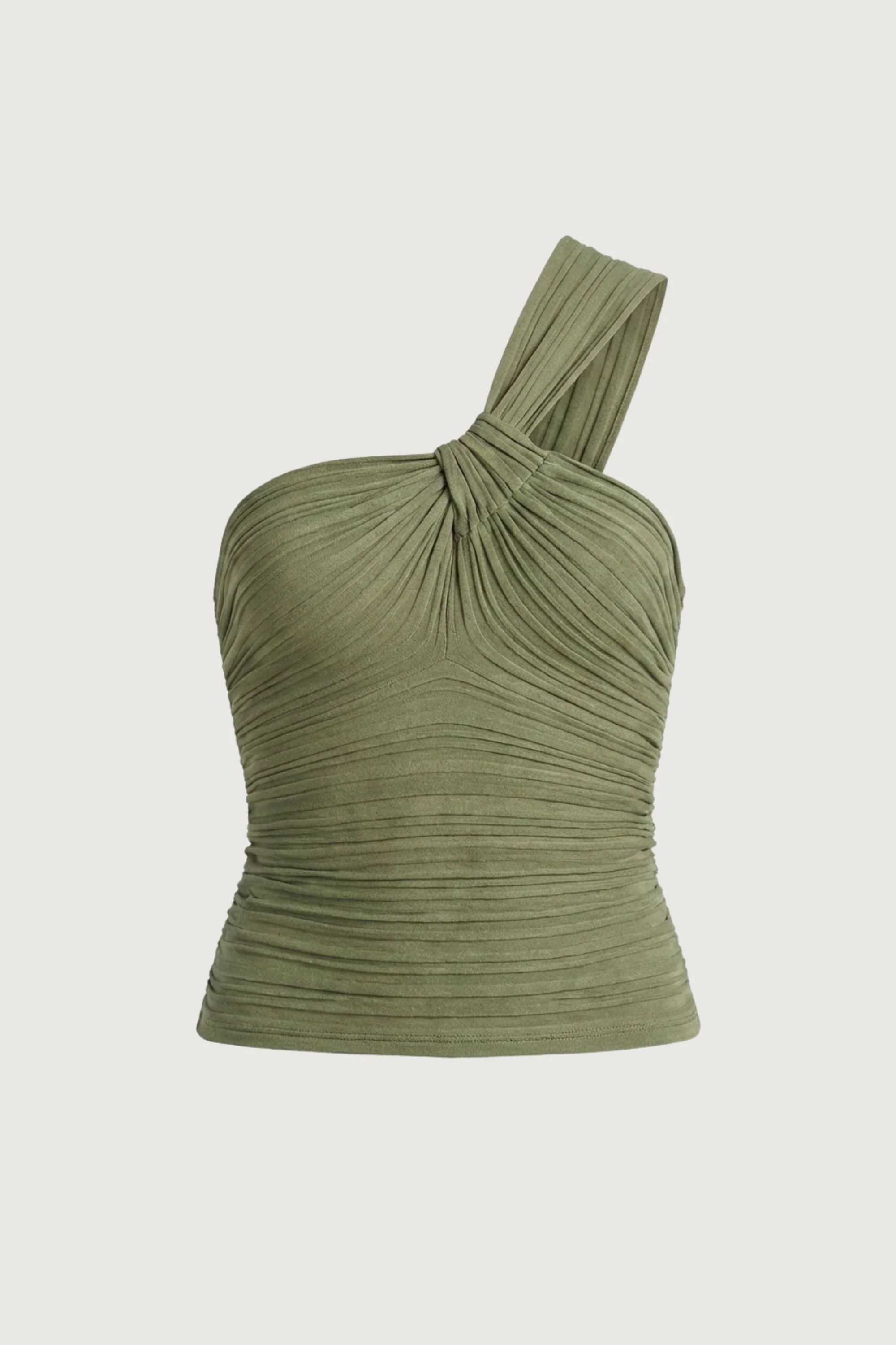 KNIT ONE SHOULDER TWIST FRONT TANK - Image 5