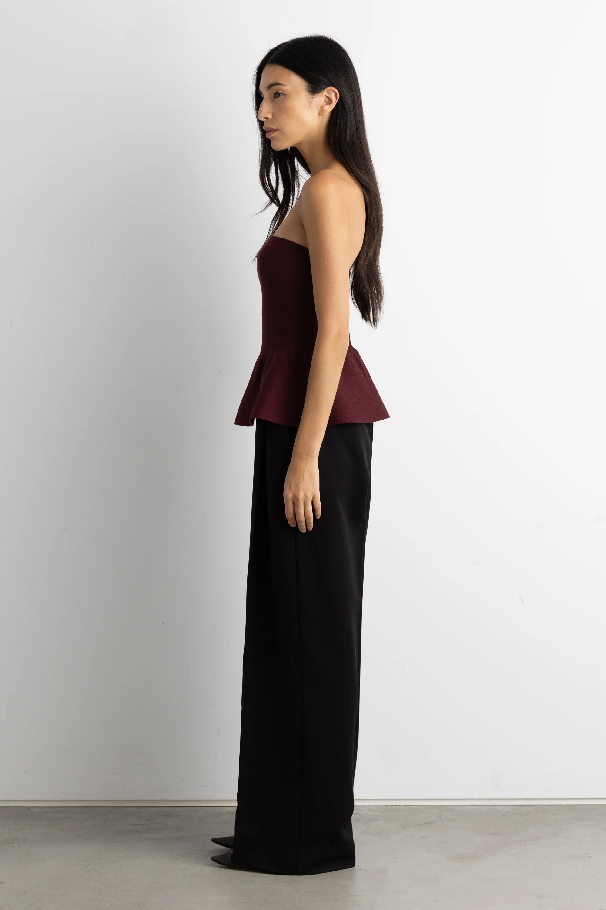 KNIT PEPLUM TUBE TOP - Image 3