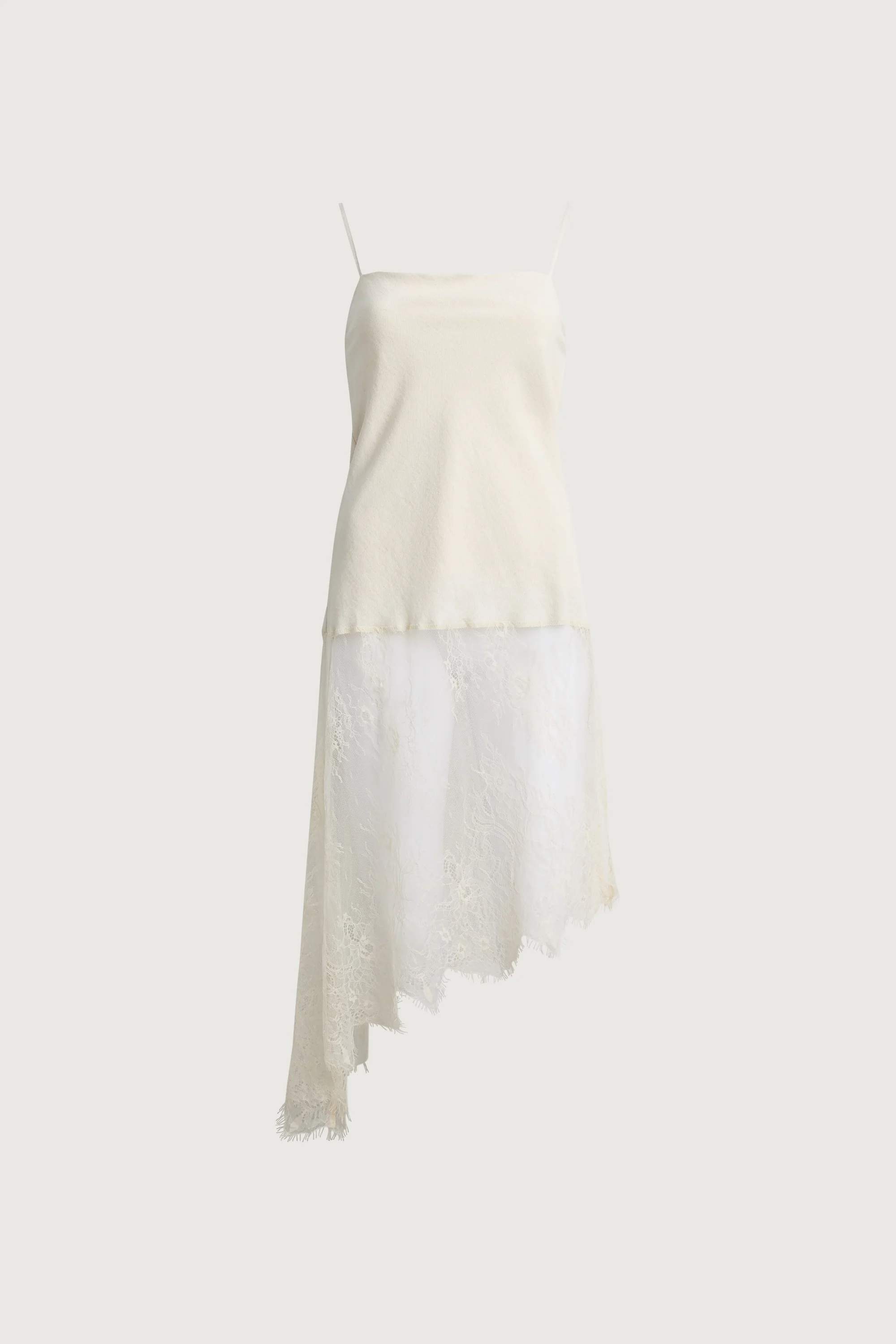 LACE PANELLED ASYMMETRICAL CAMISOLE - Image 5