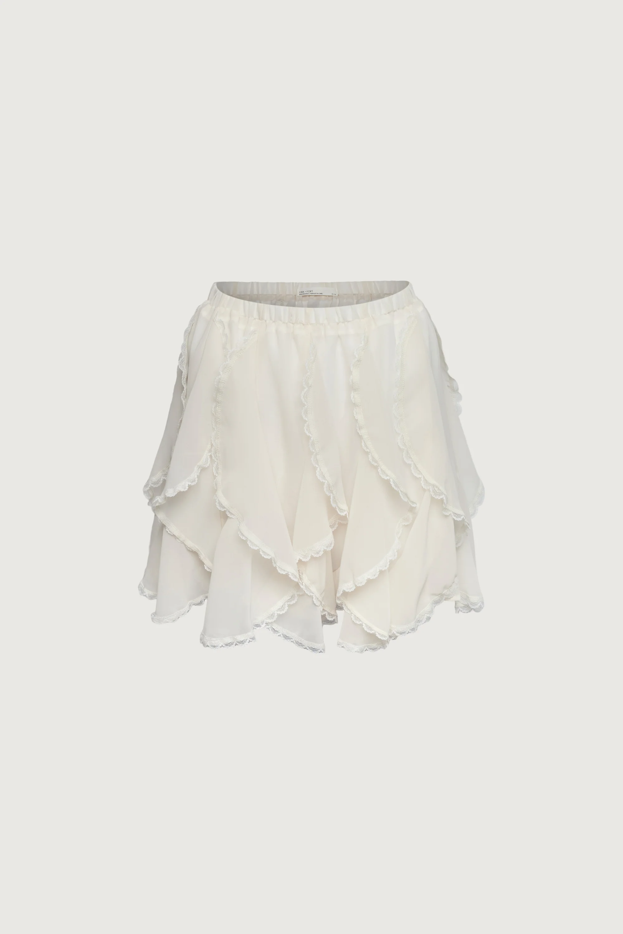 LACE RUFFLE MINI SKIRT - Image 5