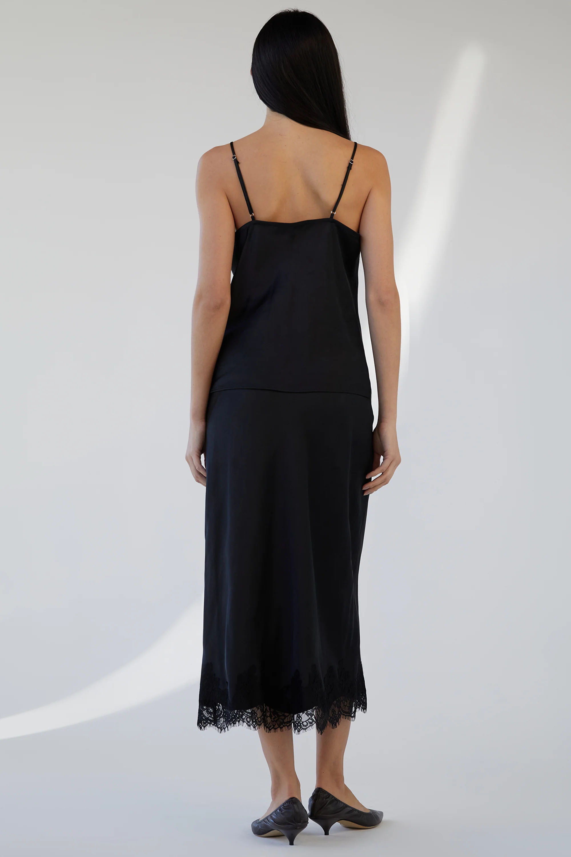 LACE TRIM SATIN CAMISOLE TANK - Image 7