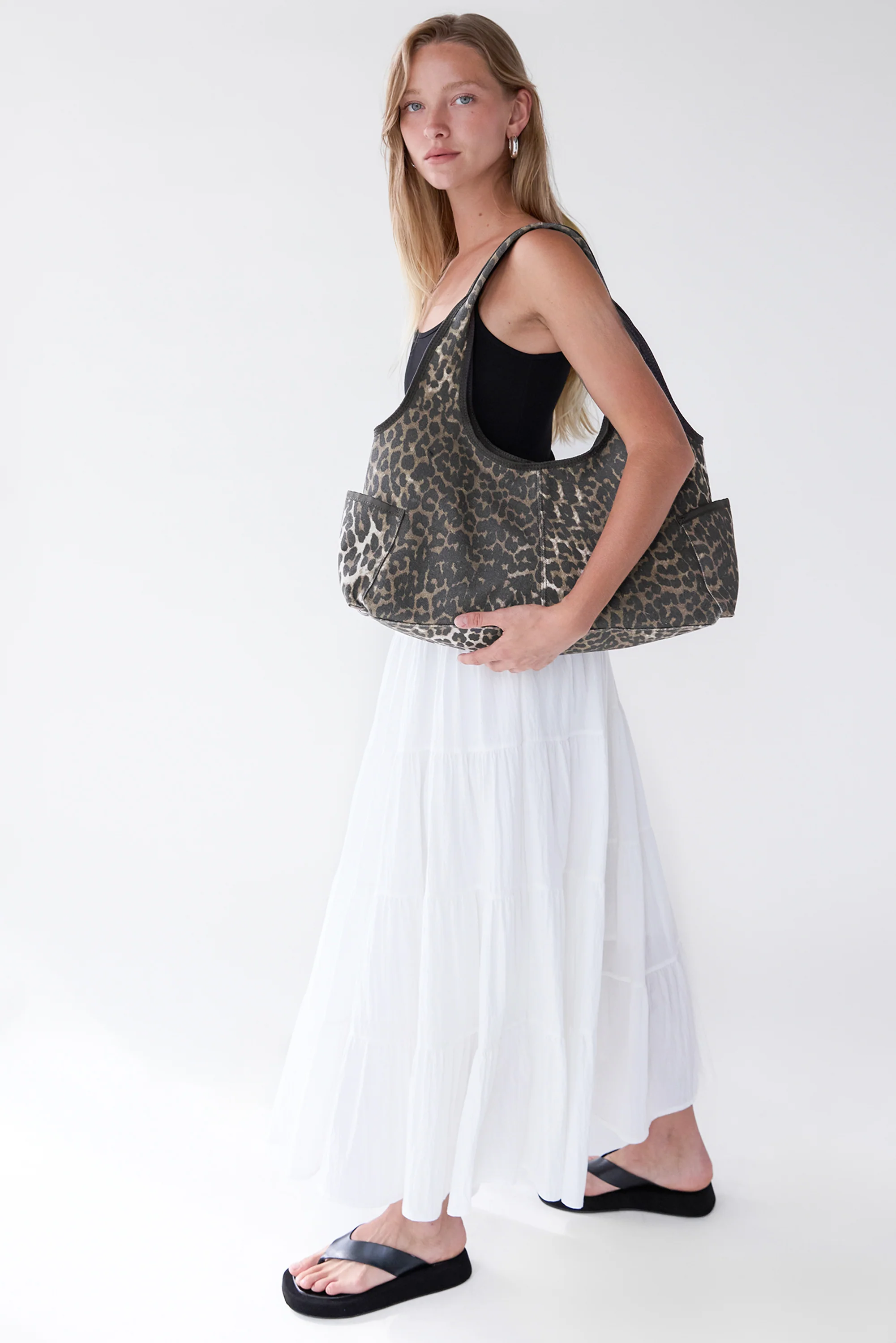 LEOPARD CANVAS TOTE BAG - Image 3